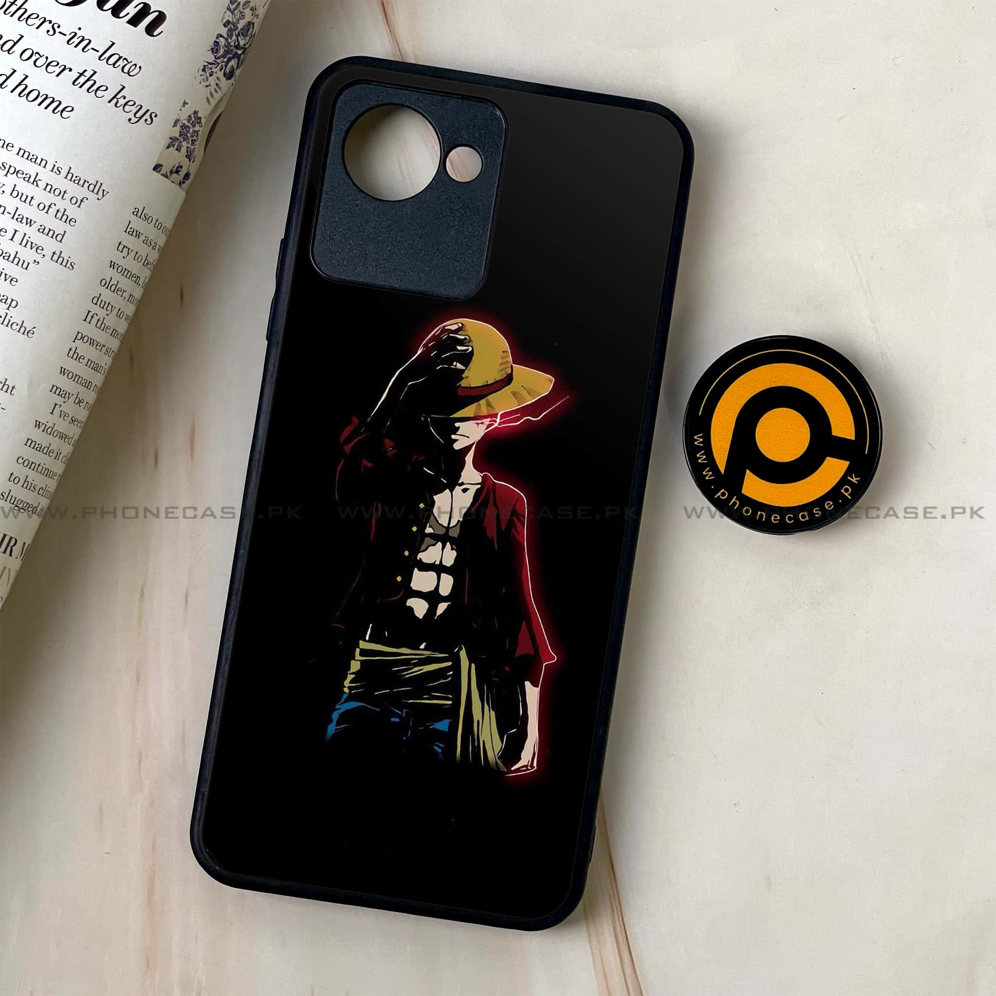 Realme C30 - Anime Series - Premium Printed Glass soft Bumper shock Proof Case