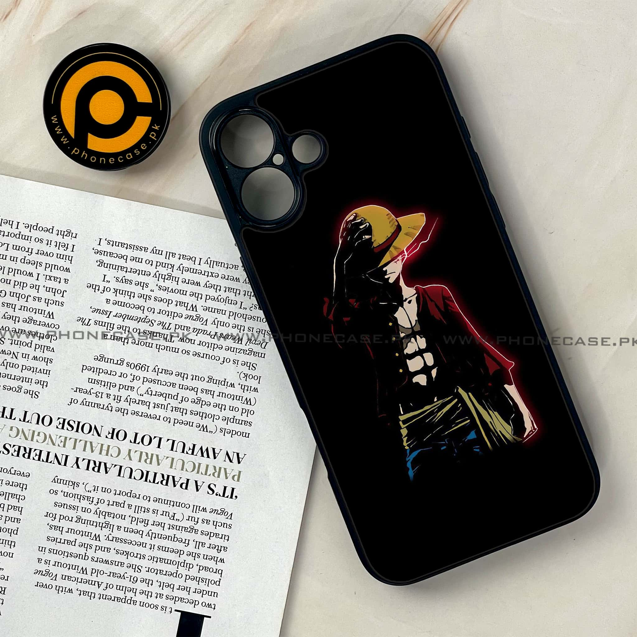 iPhone 16 Plus - Anime Series - Premium Printed Glass soft Bumper shock Proof Case