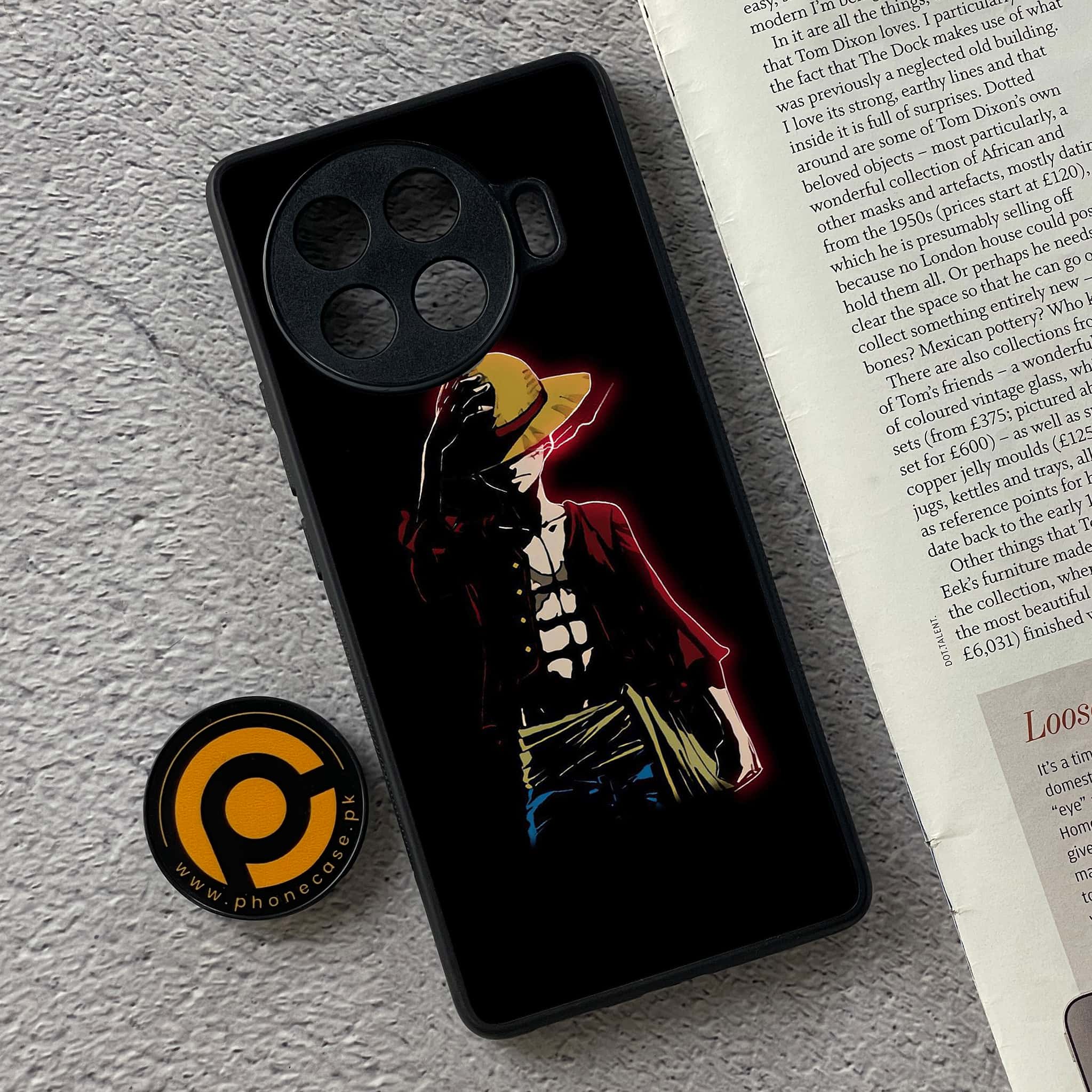 Tecno Spark 20 pro plus - Anime Series - Premium Metal Printed soft Bumper shock Proof Case