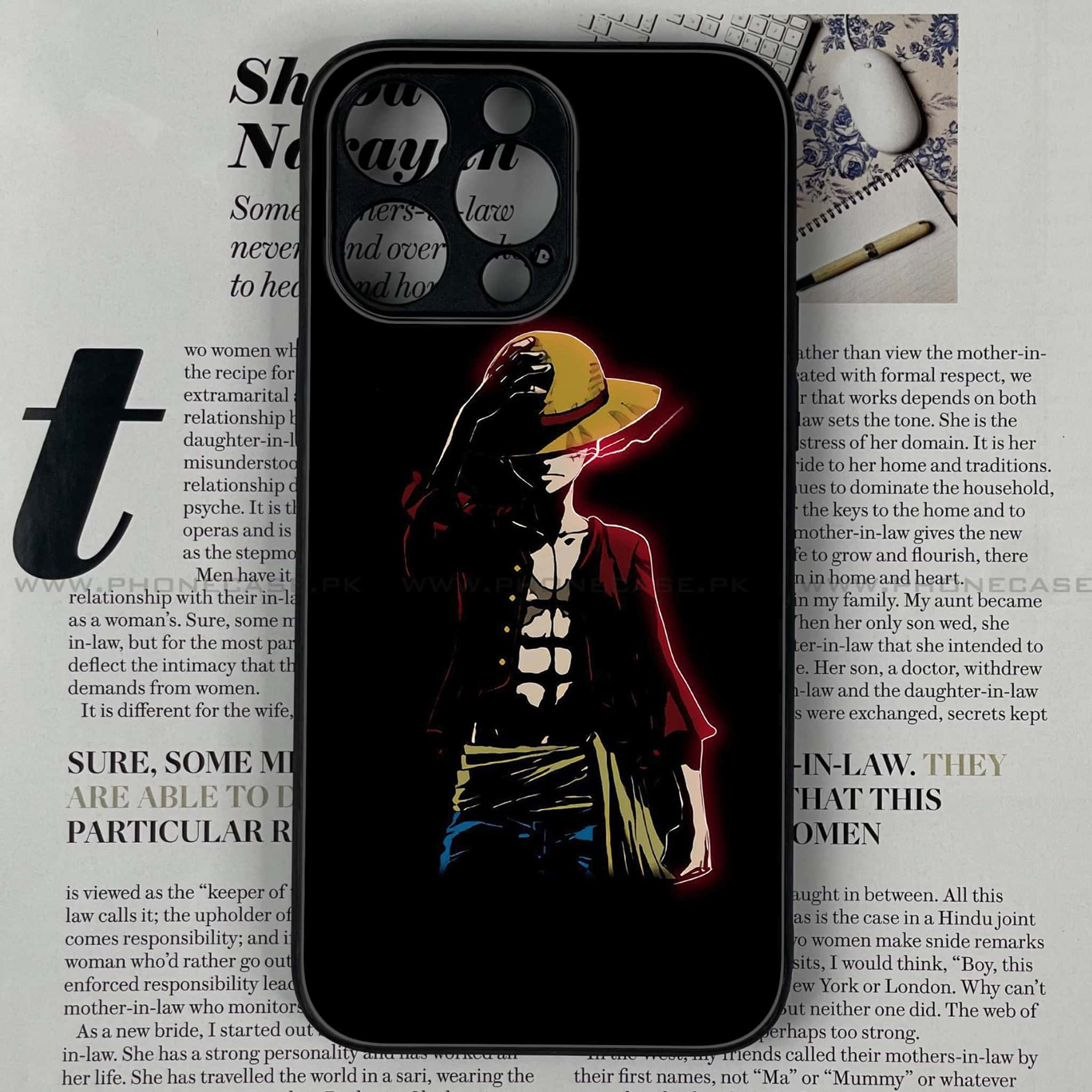 iPhone 15 Pro Max - Anime Series - Premium Printed Glass soft Bumper shock Proof Case