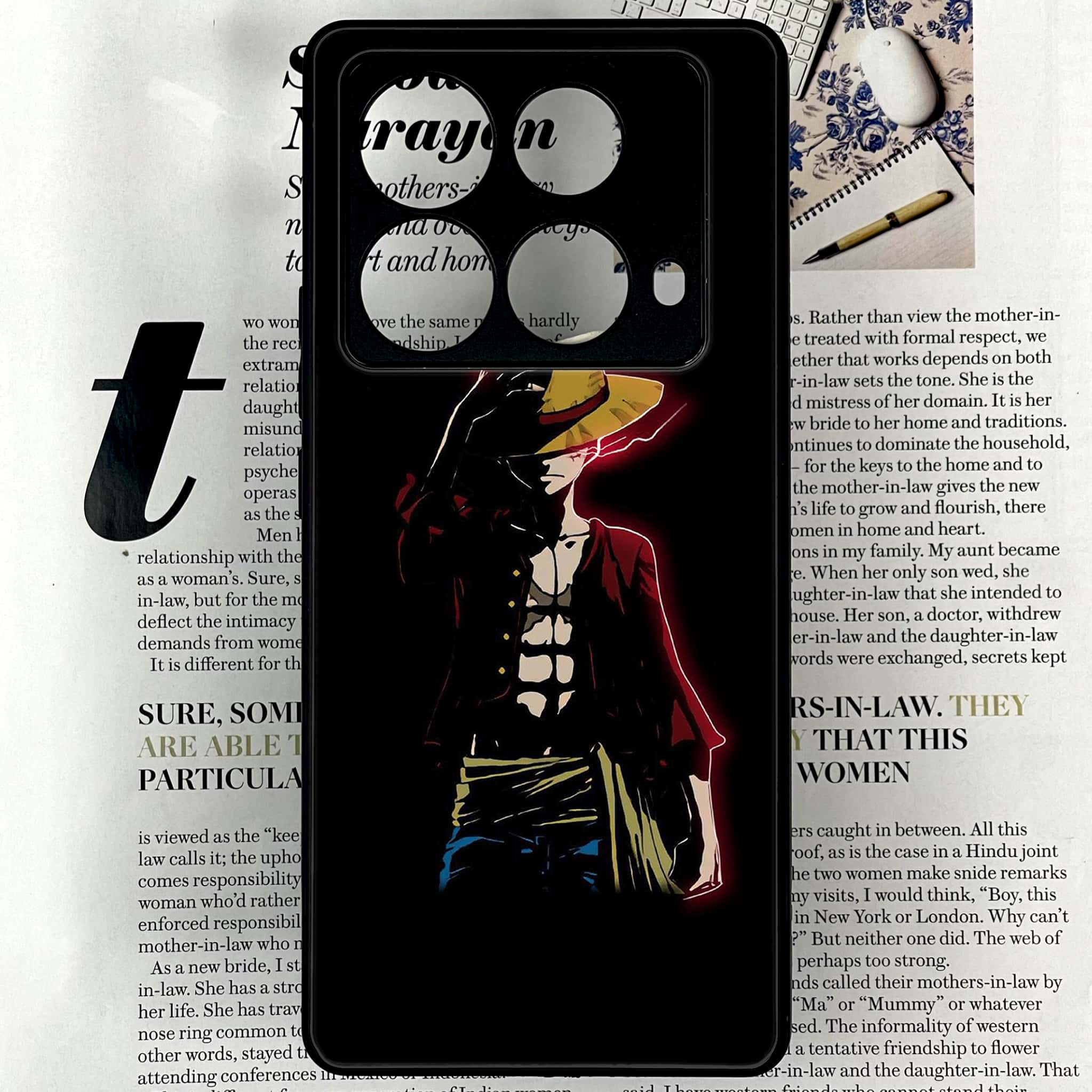 Infinix Note 40 4G - Anime Series - Premium Printed Glass soft Bumper shock Proof Case