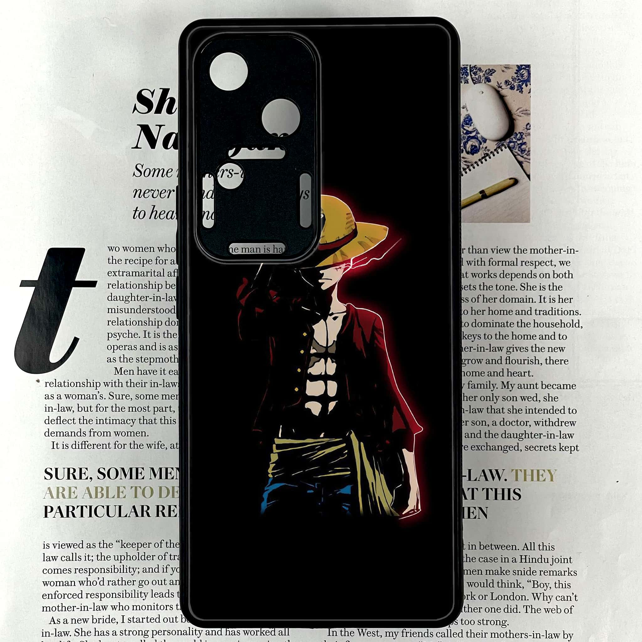 Vivo V30 - Anime Series - Premium Printed Glass soft Bumper shock Proof Case