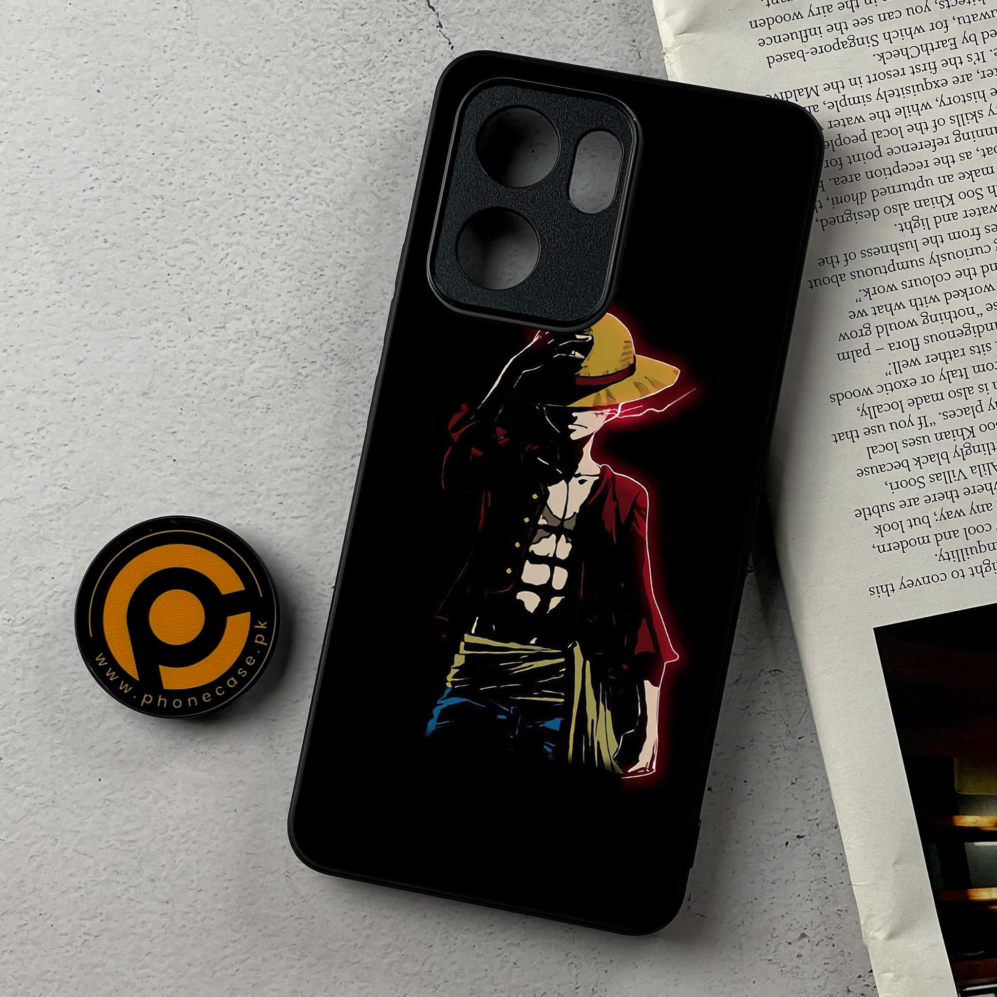 Oppo Reno 13F - Anime Series - Premium Metal Printed Soft Bumper Shockproof Case