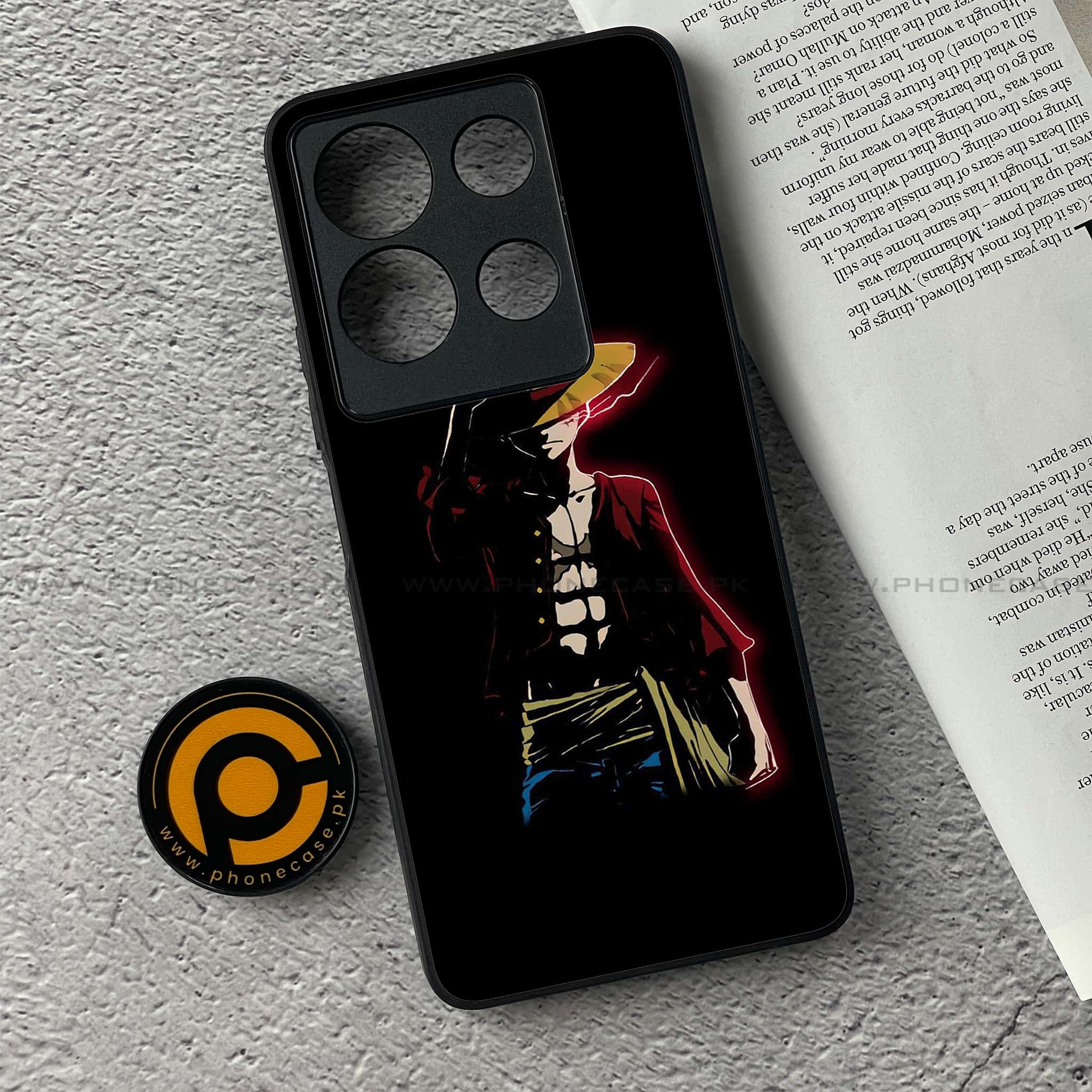 Infinix Note 30 - Anime Series - Premium Printed Glass soft Bumper shock Proof Case