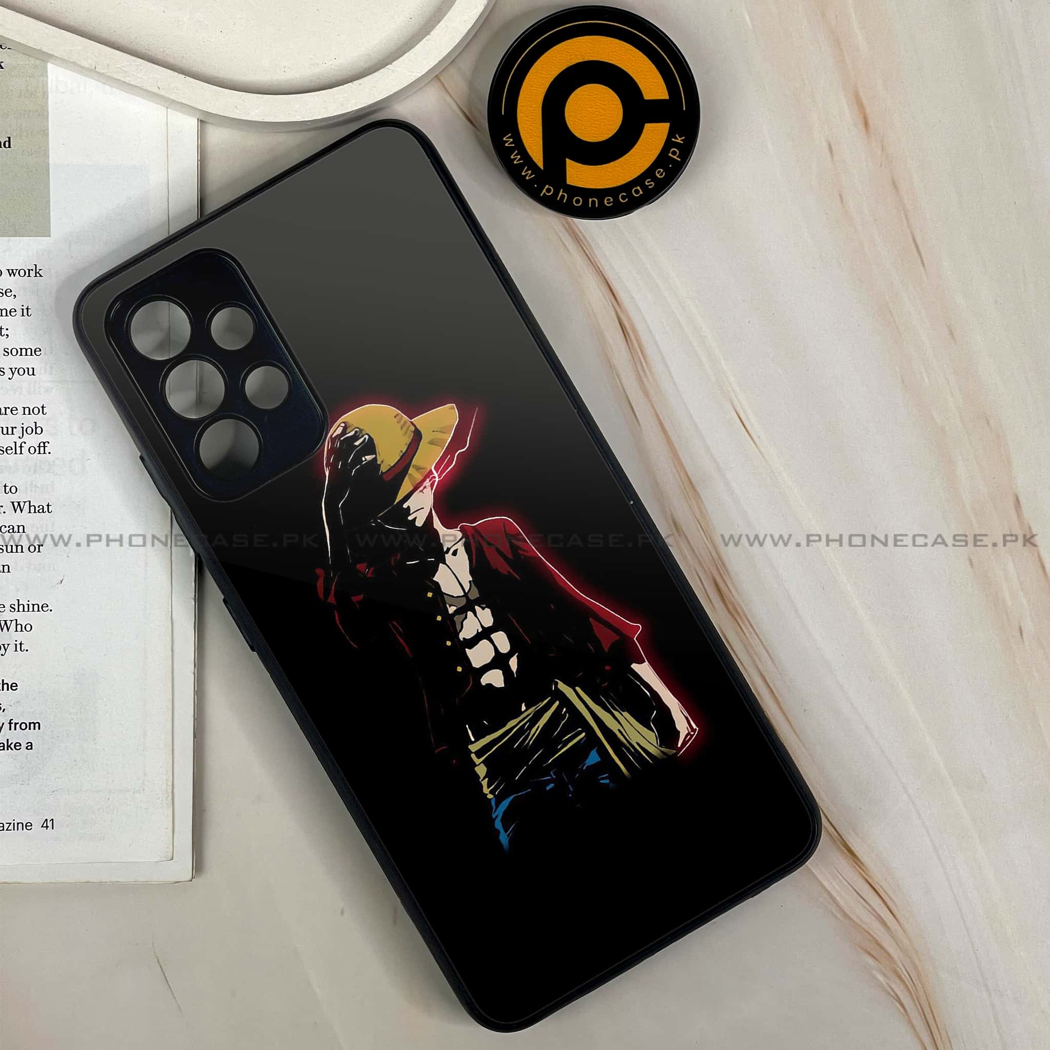 Galaxy A32 - Anime Series - Premium Printed Glass soft Bumper shock Proof Case