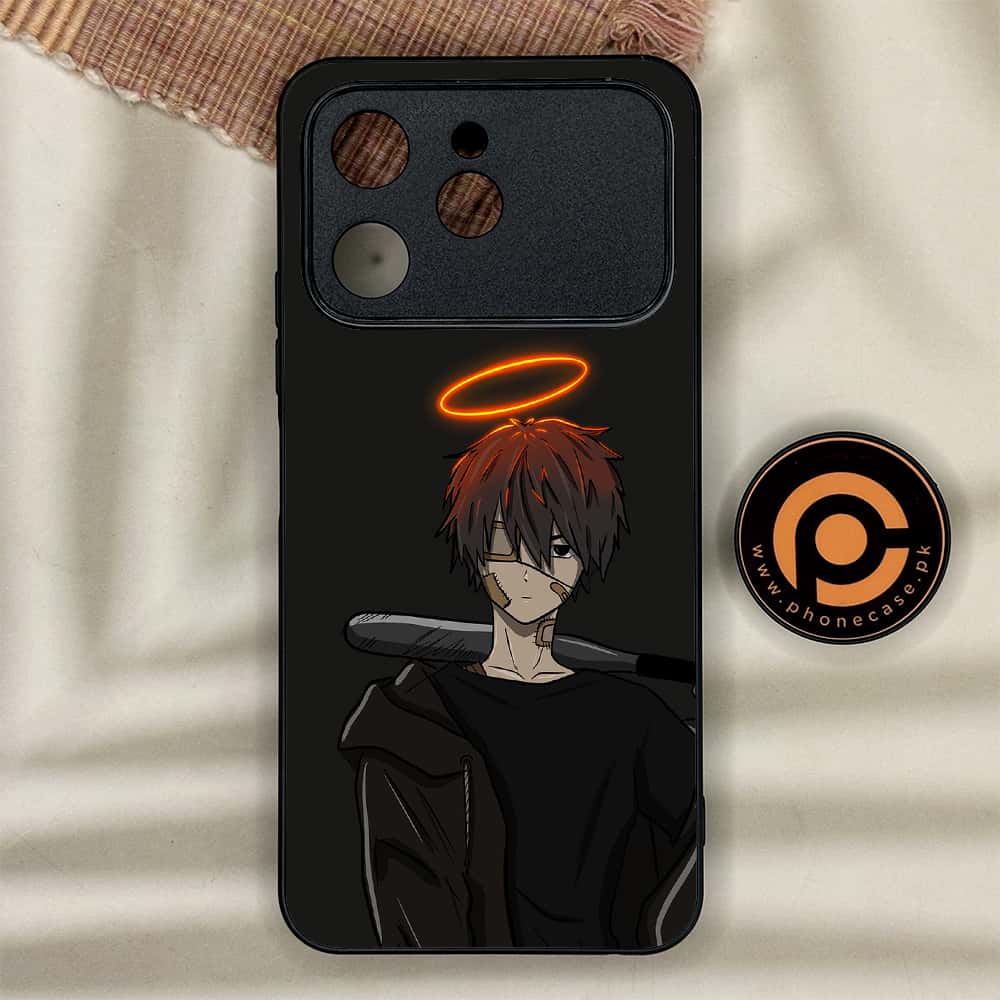 Tecno Spark 40 - Anime Series - Premium Metal Printed soft Bumper shock Proof Case