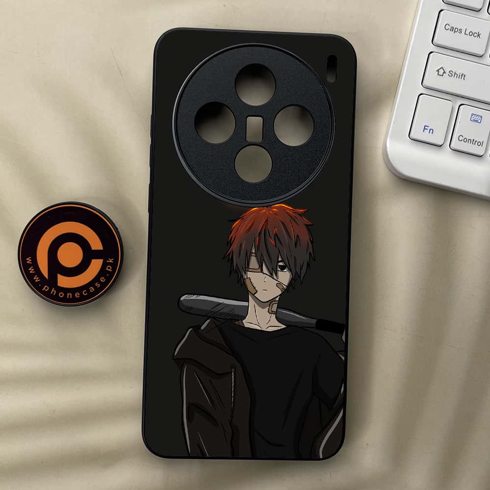 Vivo X200 - Anime Series - Premium Metal  Printed soft Bumper shock Proof Case