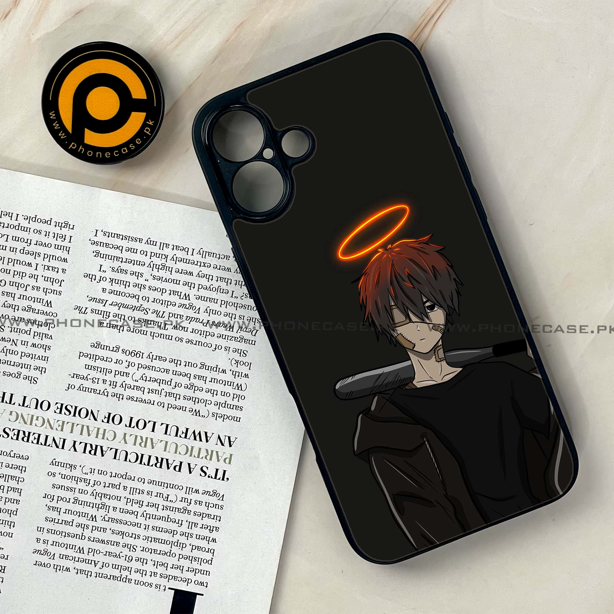 iPhone 16 Plus - Anime Series - Premium Printed Glass soft Bumper shock Proof Case