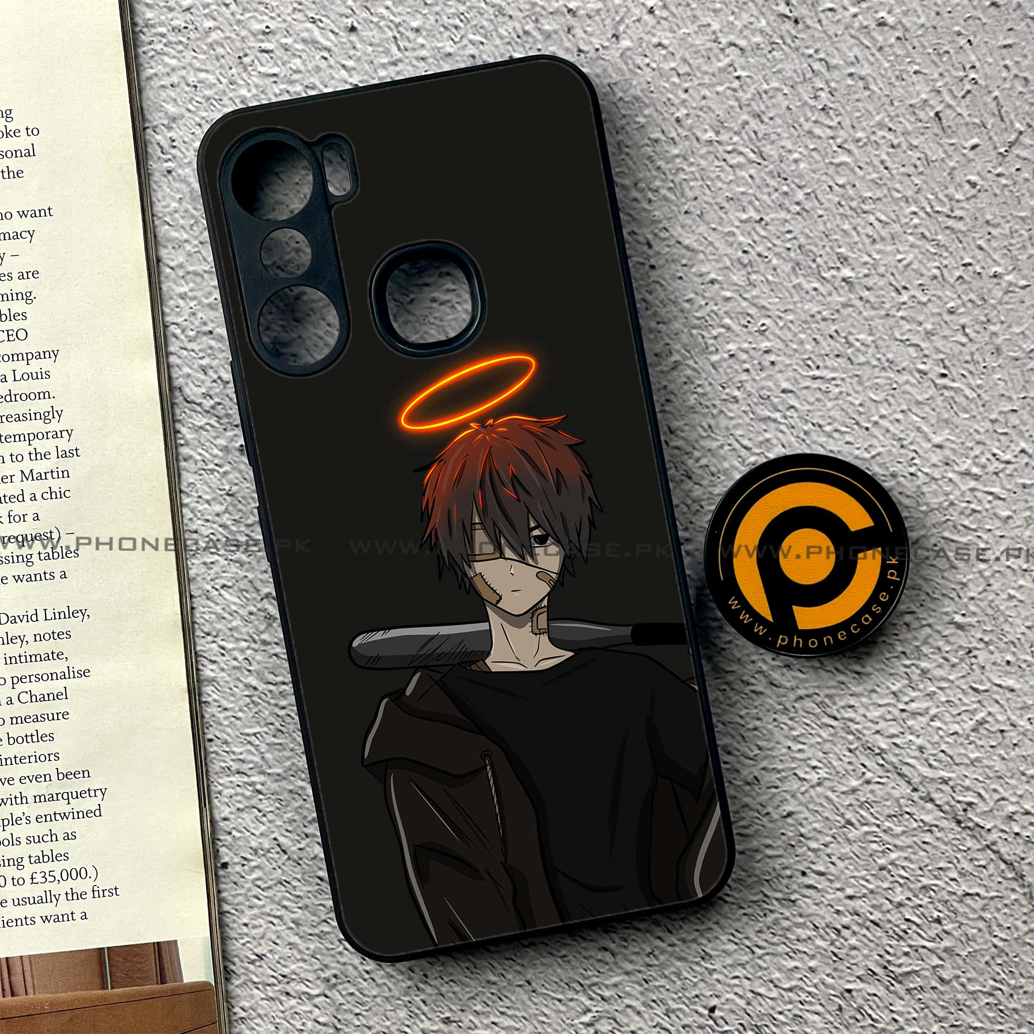 Infinix Hot 12 Pro - Anime Series - Premium Printed Glass soft Bumper shock Proof Case