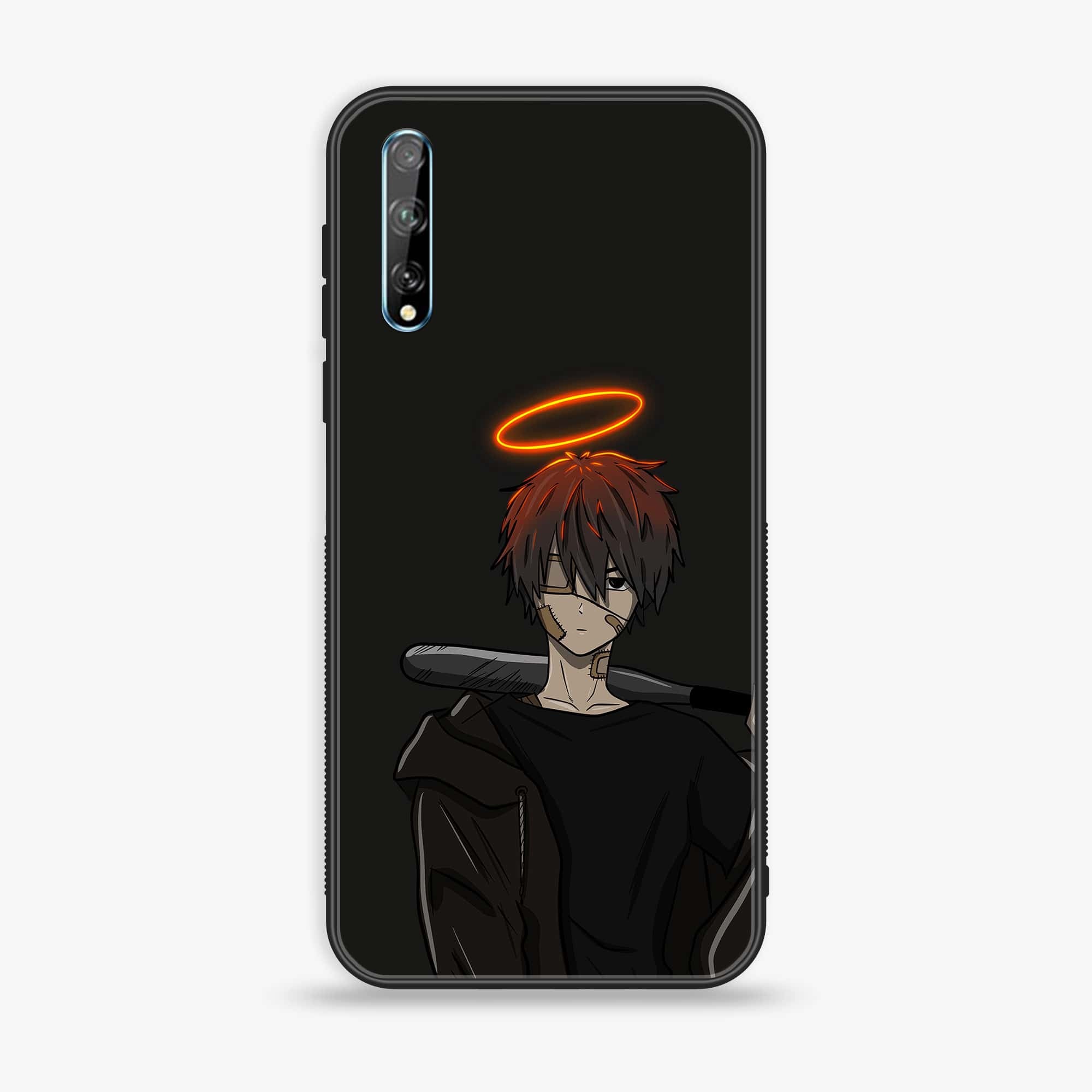 Huawei Y8p - Anime Series - Premium Printed Glass soft Bumper shock Proof Case