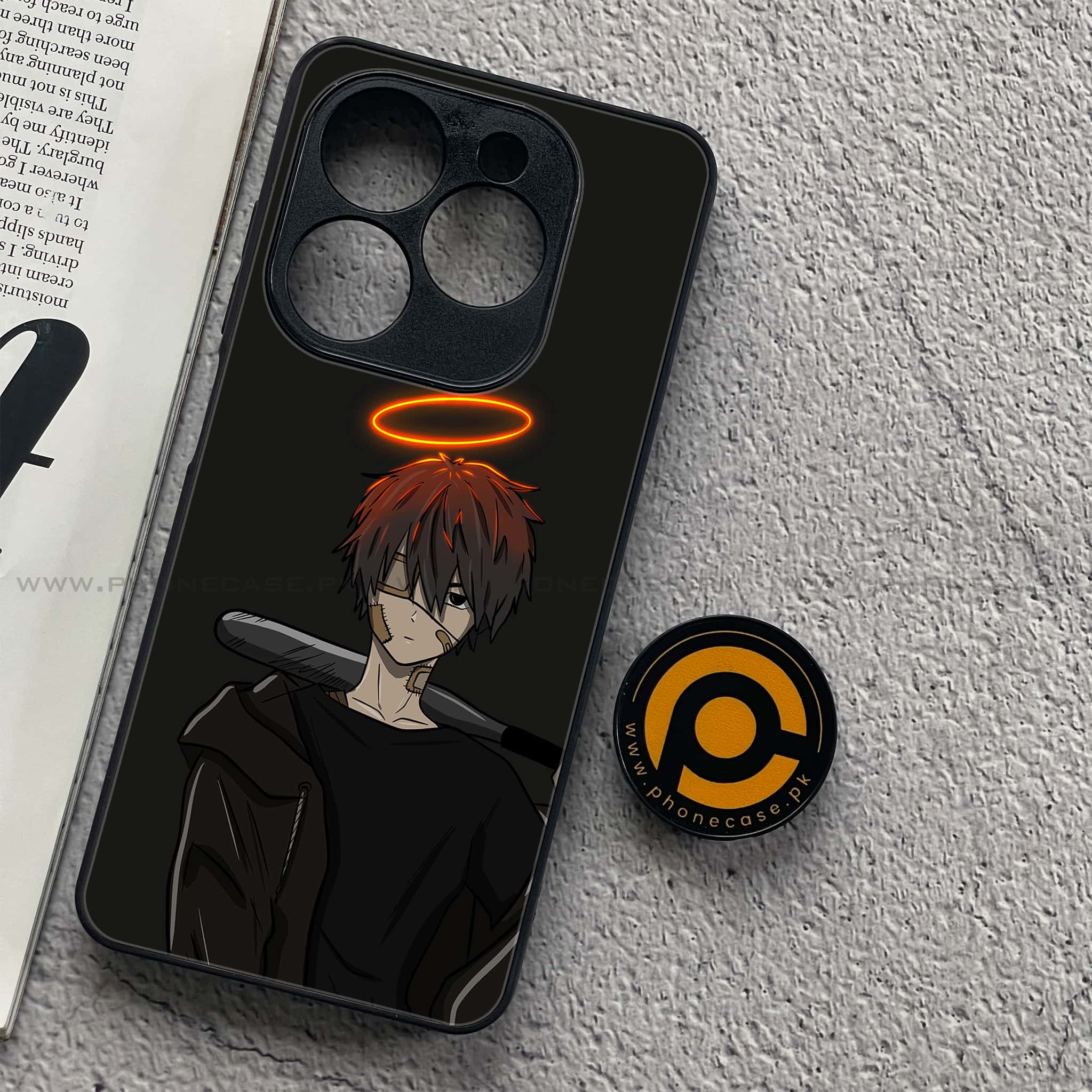 Infinix Smart 8 - Anime Series - Premium Metal Printed soft Bumper shock Proof Case