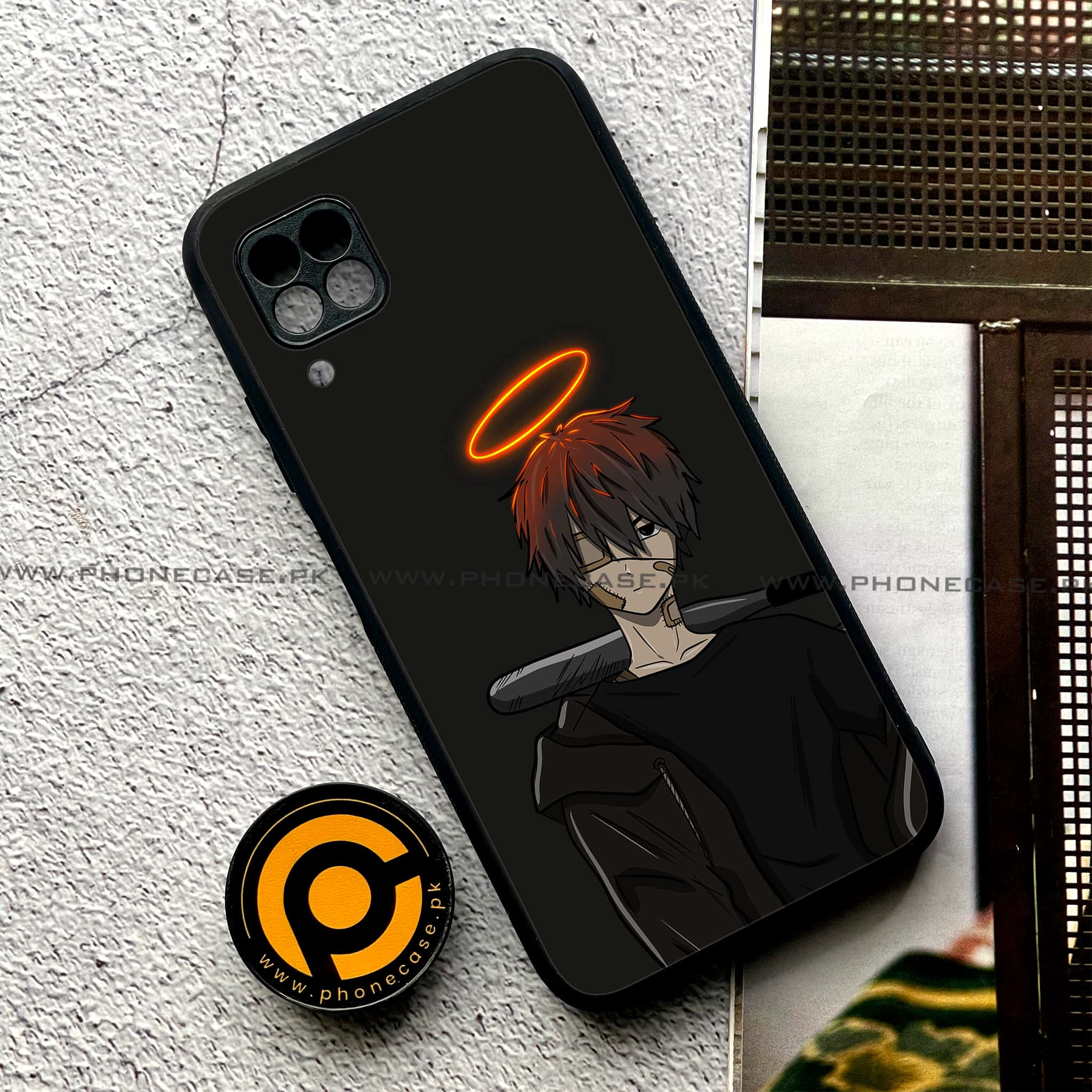 Huawei P40 Lite - Anime Series - Premium Printed Glass soft Bumper shock Proof Case