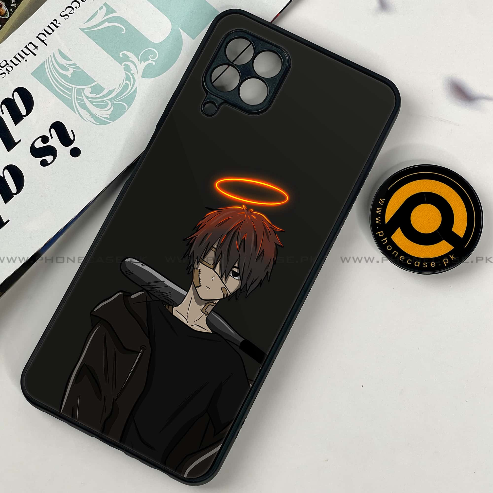 Samsung Galaxy A22 - Anime Series - Premium Printed Glass soft Bumper shock Proof Case