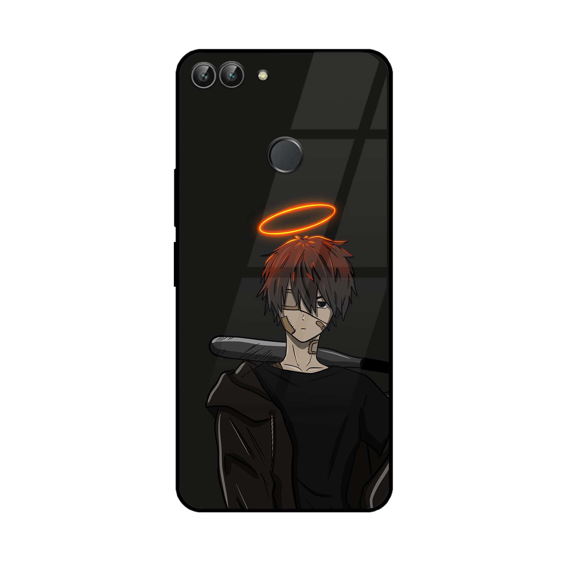 Huawei P Smart - Anime Series - Premium Printed Glass soft Bumper shock Proof Case