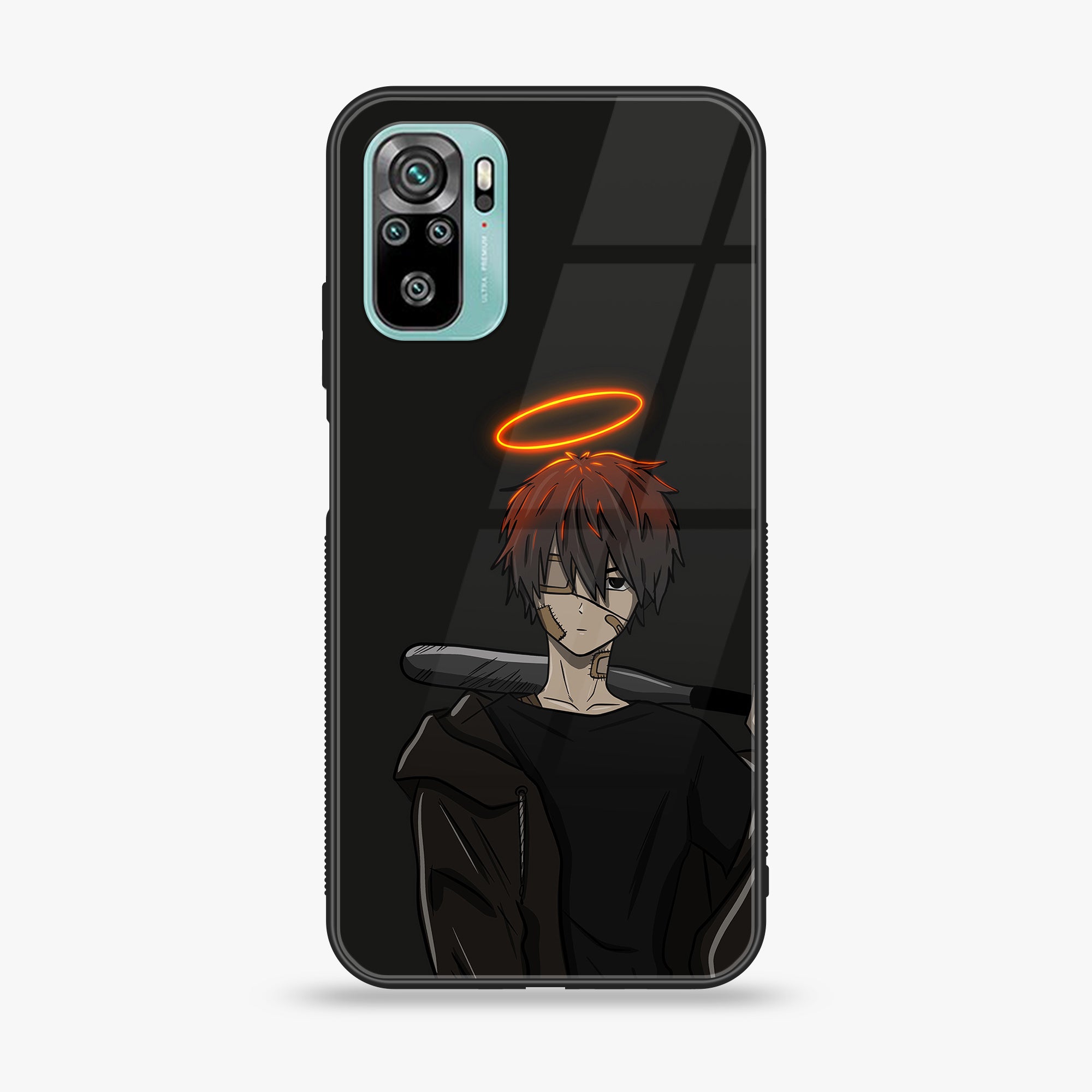 Redmi 10 - Anime Series - Premium Printed Glass soft Bumper shock Proof Case