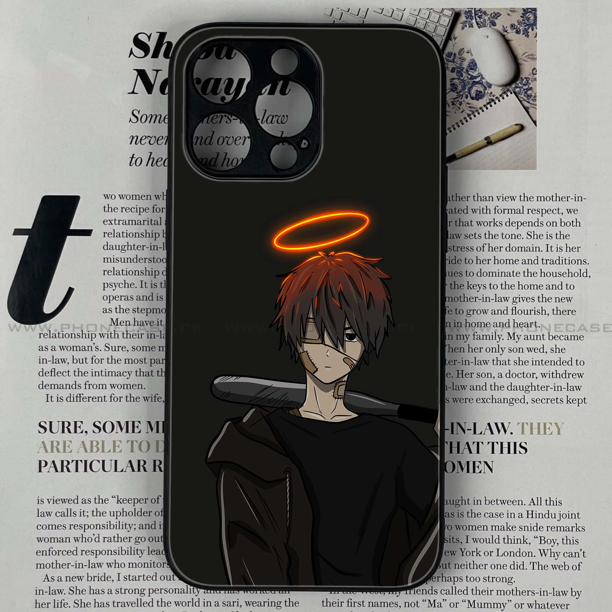 iPhone 12 Pro Max - Anime Series - Premium Printed Glass soft Bumper shock Proof Case