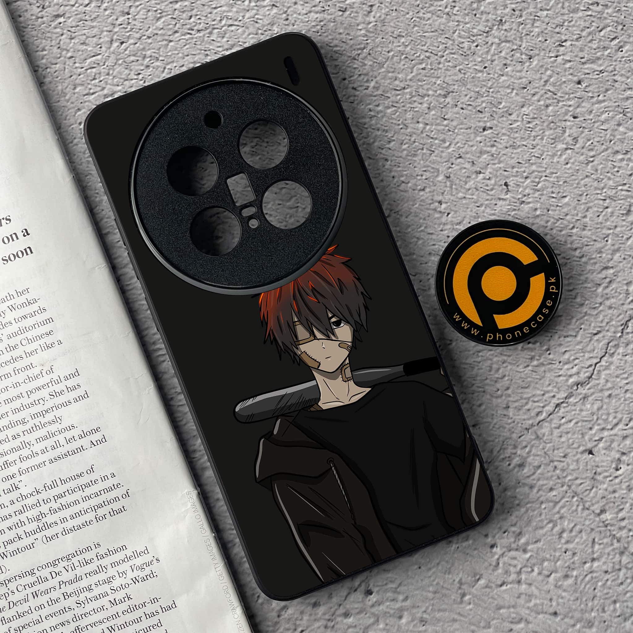 Vivo X200 Pro - Anime Series - Premium Metal  Printed soft Bumper shock Proof Case