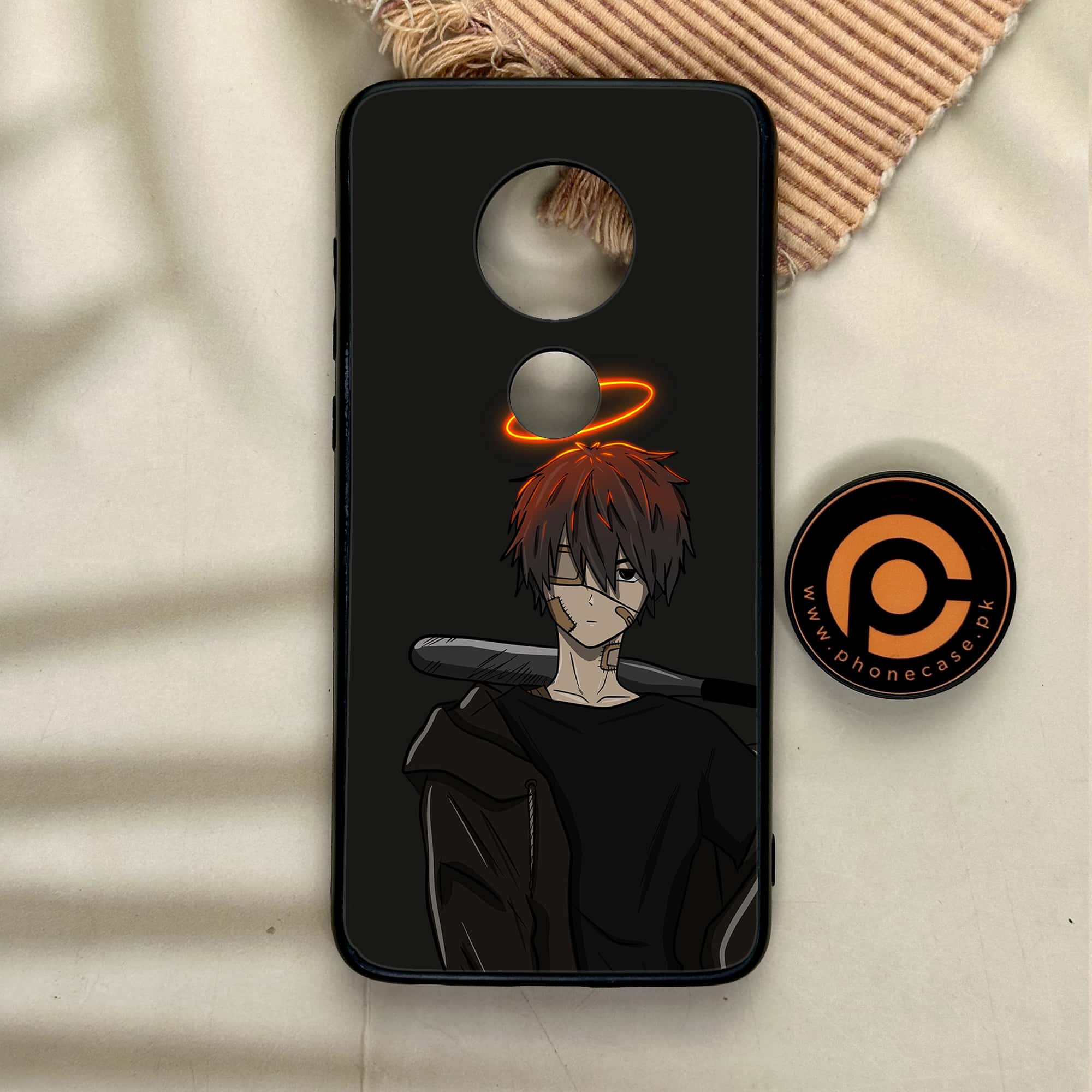 Moto G7 - Anime Series - Premium Printed Glass soft Bumper shock Proof Case