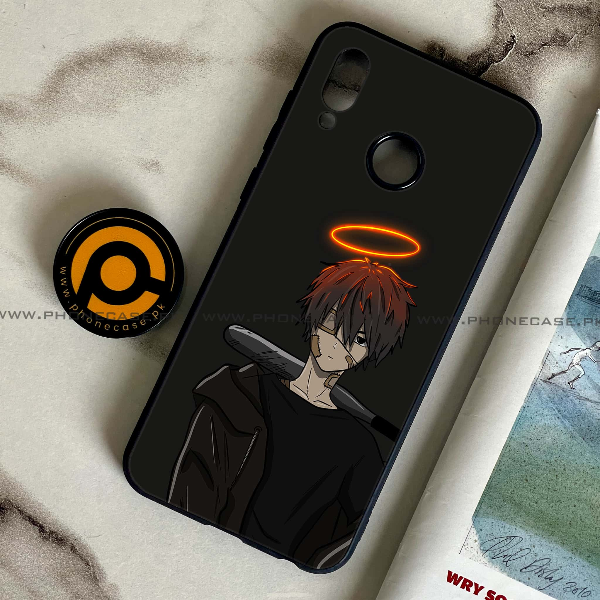 Huawei Honor Play - Anime Series - Premium Printed Glass soft Bumper shock Proof Case