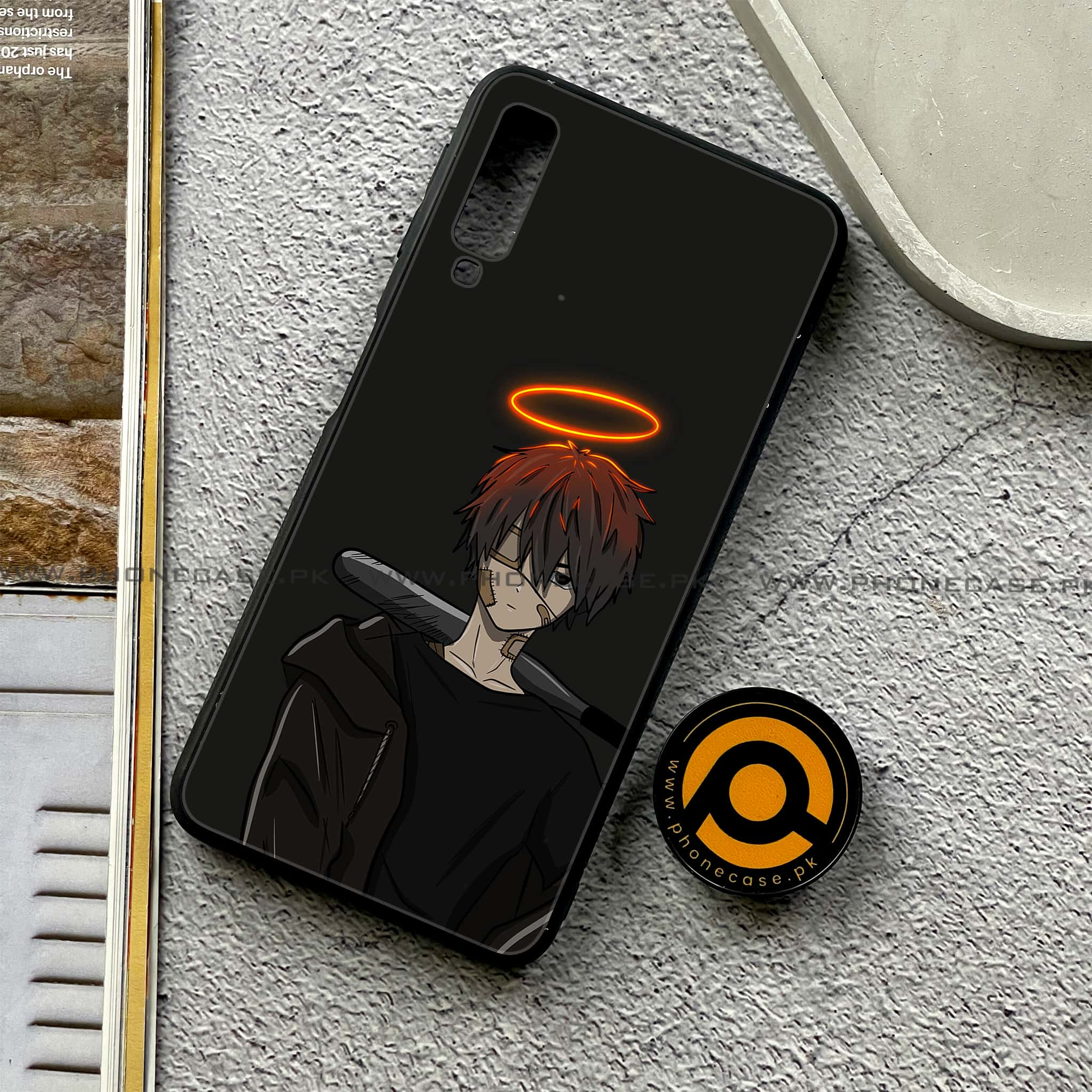 Galaxy A7 2018 - Anime Series - Premium Printed Metal soft Bumper shock Proof Case