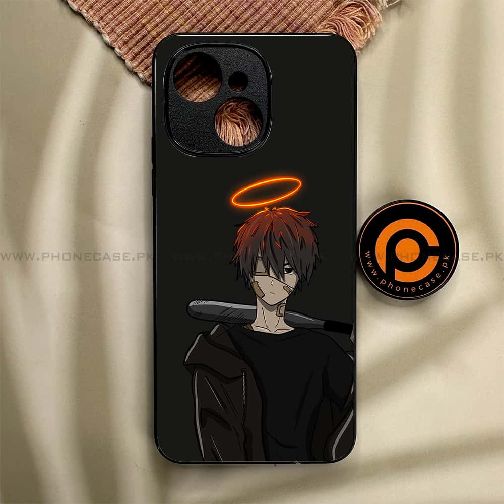 Tecno Spark 40C - Anime Series - Premium Metal Printed soft Bumper shock Proof Case