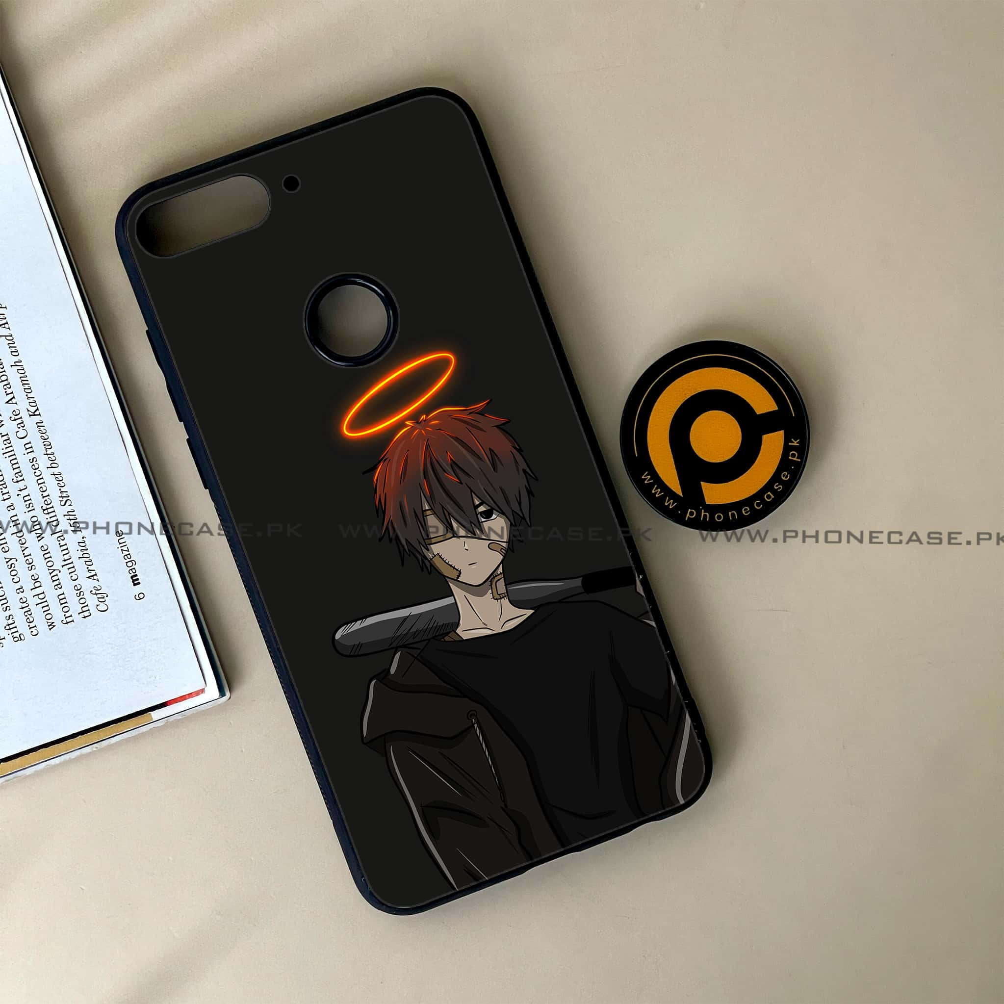 Huawei Y7 Prime (2018) - Anime Series - Premium Printed Glass soft Bumper shock Proof Case