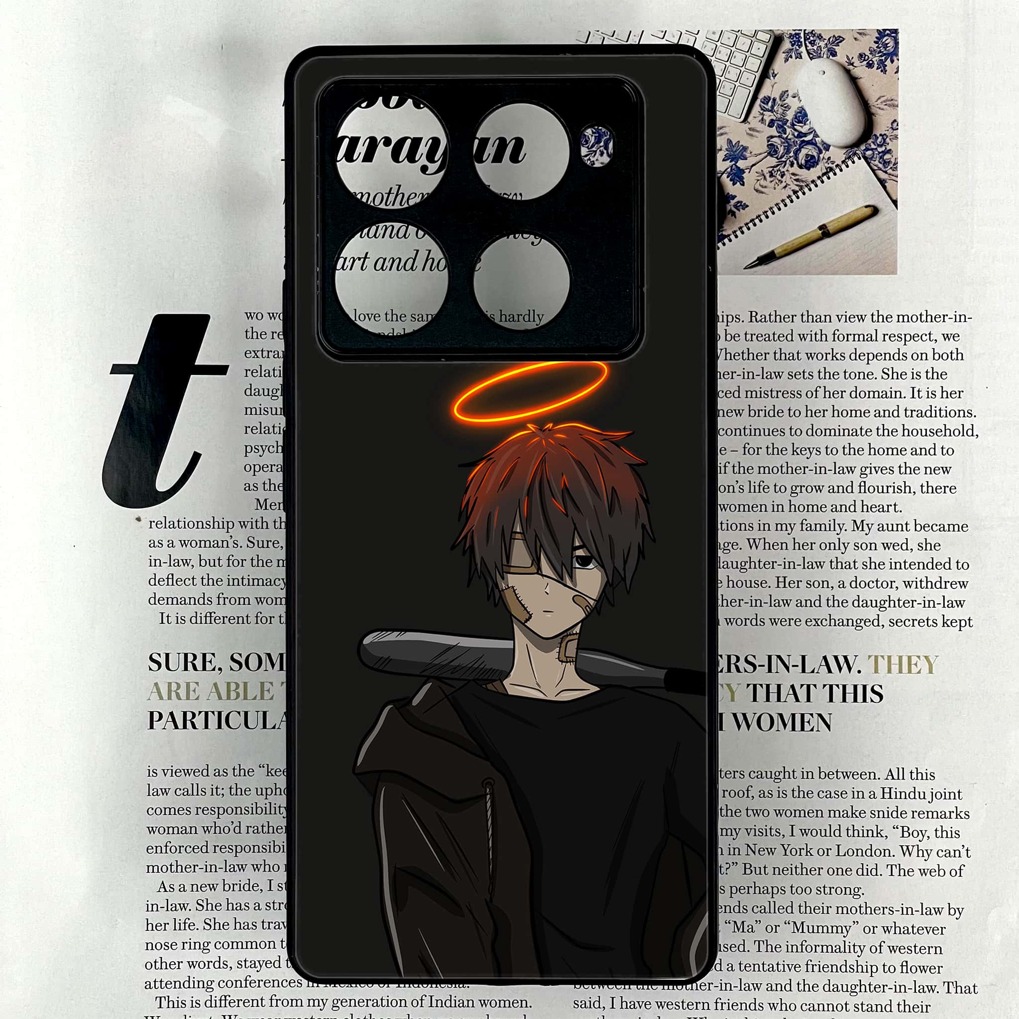 Infinix Note 40 Pro Plus - Anime Series - Premium Metal Printed soft Bumper shock Proof Case