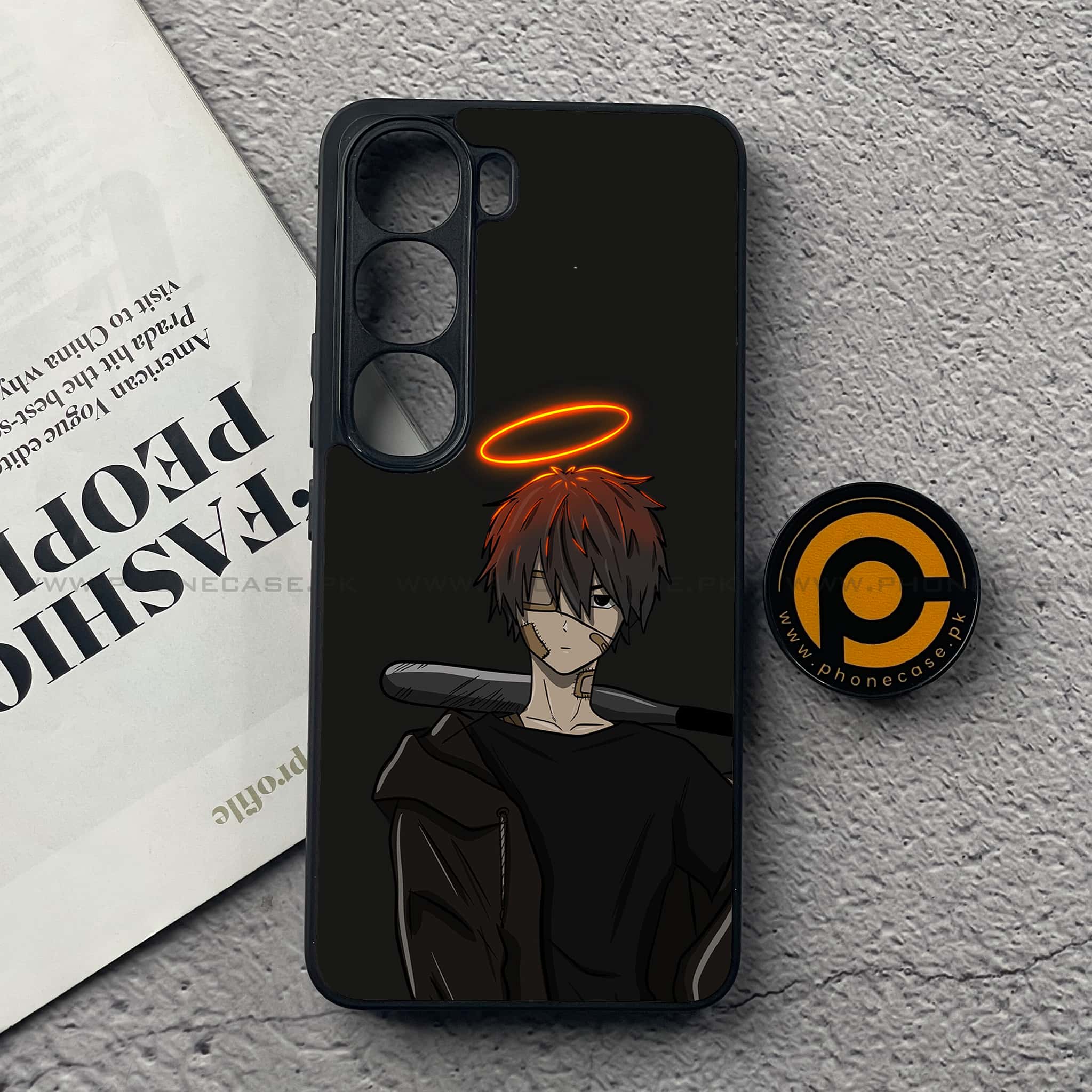 Vivo V40 Lite (IDN) - Anime Series - Premium Metal Printed soft Bumper Shock Proof Case