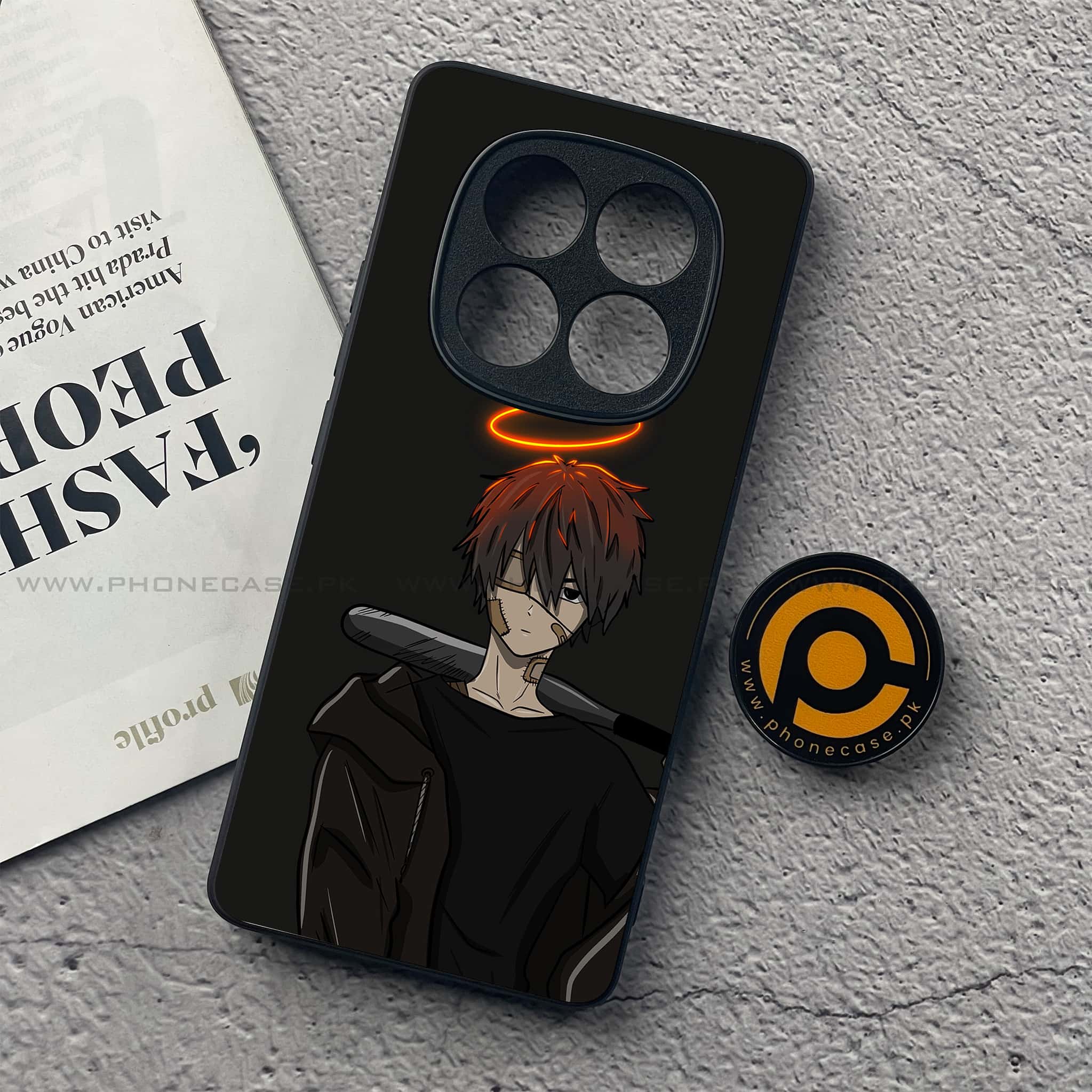 Redmi Note 14 Pro Plus 5G - Anime Series - Premium Printed Glass soft Bumper shock Proof Case
