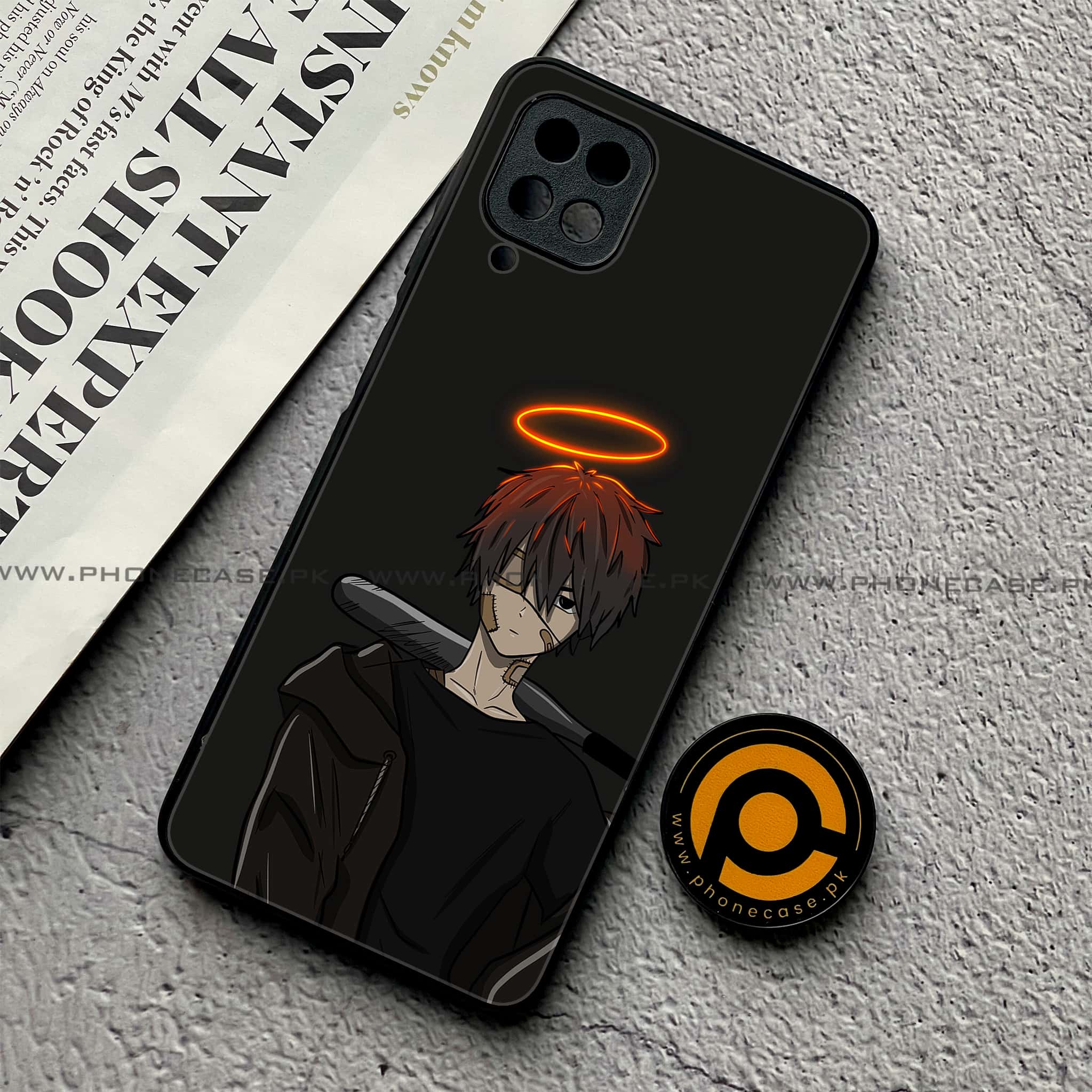Samsung Galaxy A12 / A12 Nacho - Anime Series - Premium Printed Glass soft Bumper shock Proof Case