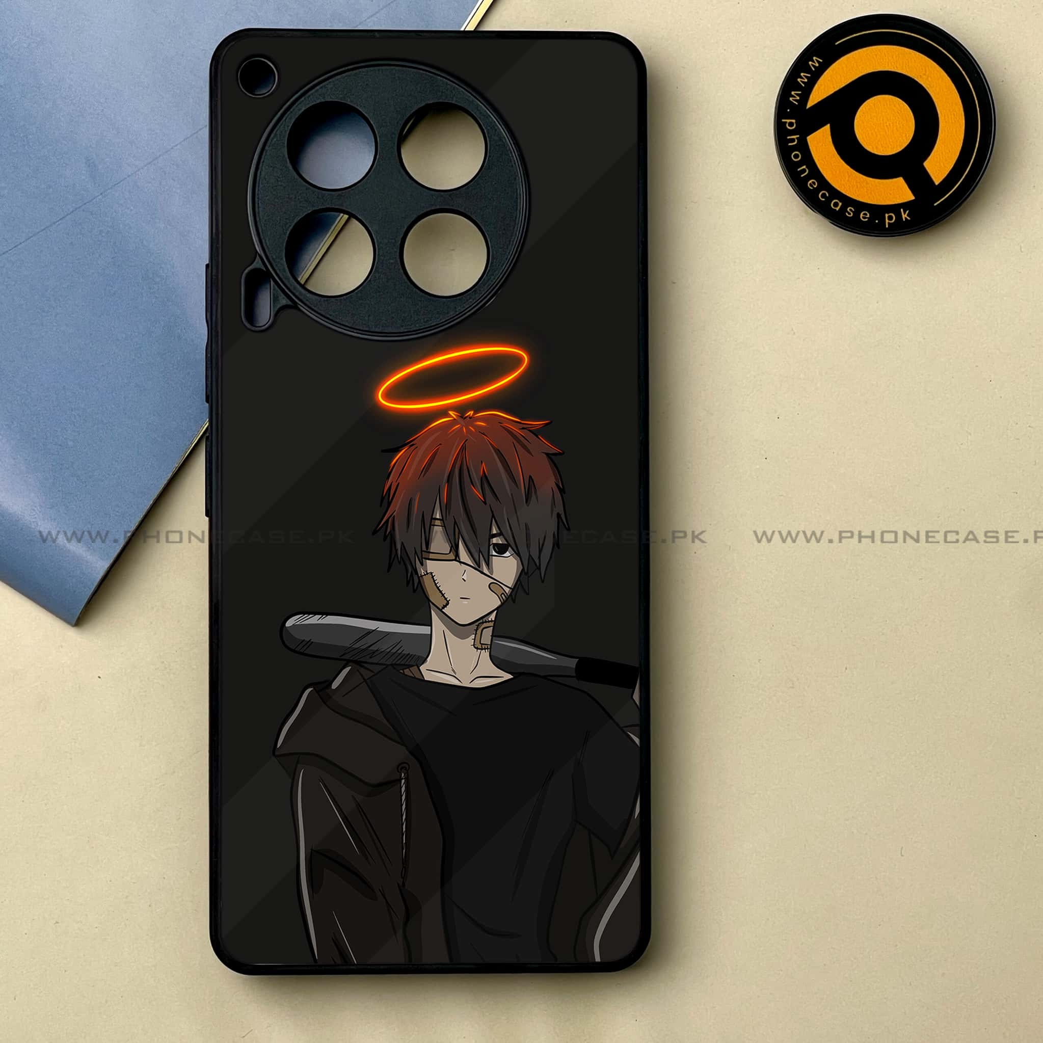 Tecno Camon 30 - Anime Series -  Premium Printed Metal soft Bumper shock Proof Case