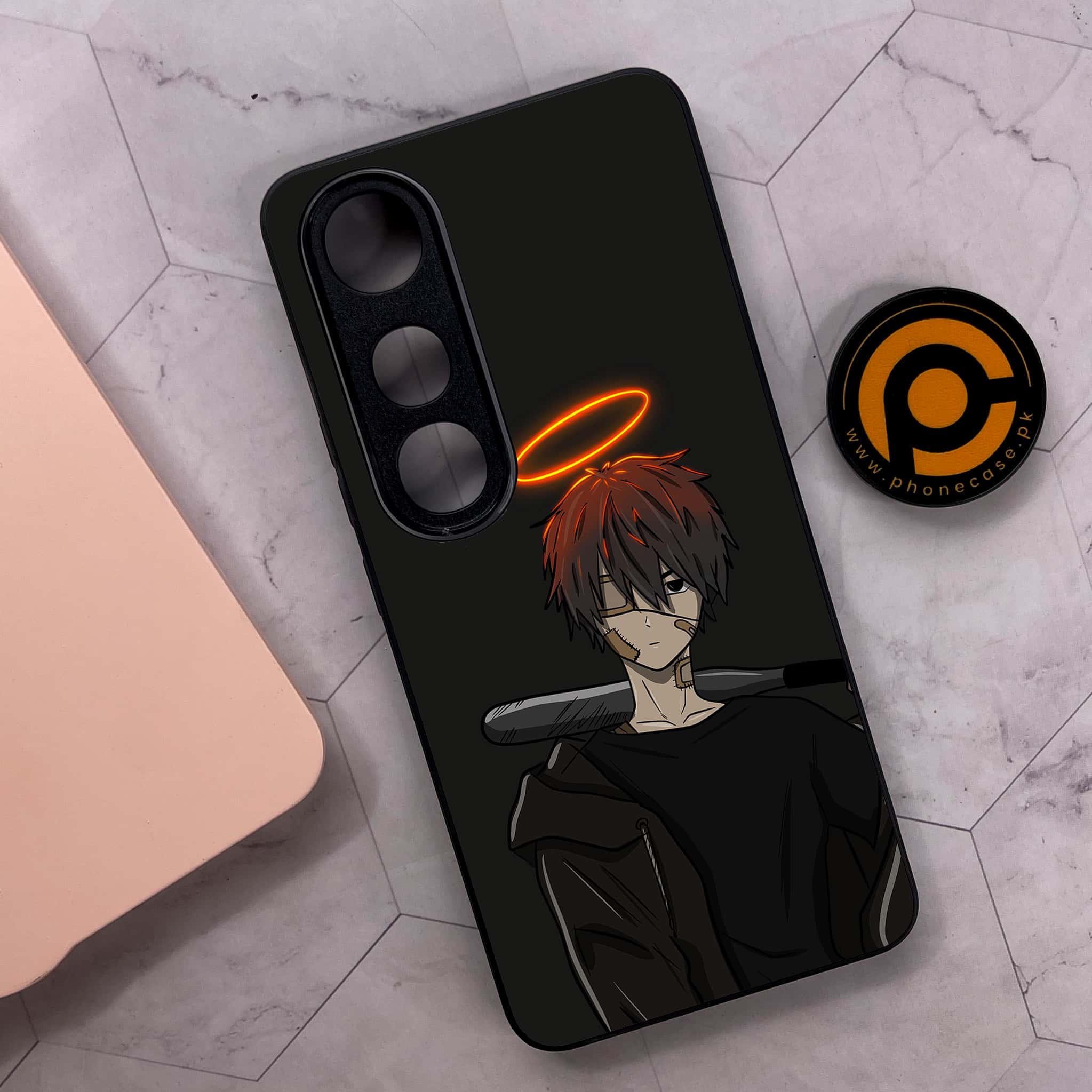 Vivo V50 Lite - Anime Series - Premium Metal Printed soft Bumper shock Proof Case