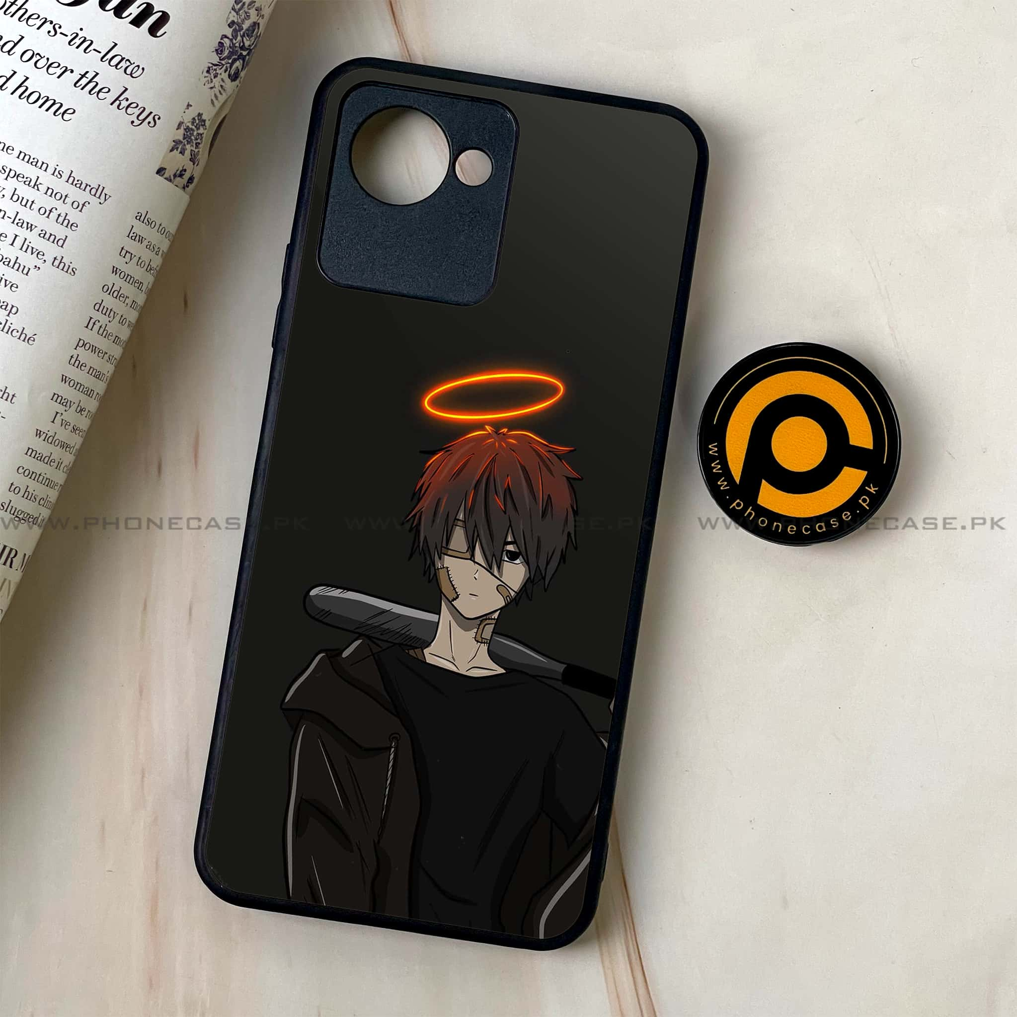 Realme C30 - Anime Series - Premium Printed Glass soft Bumper shock Proof Case