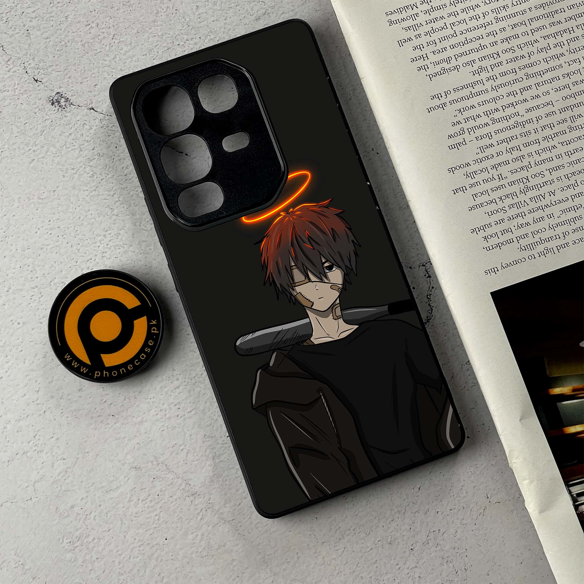 Infinix Note 50 Pro - Anime Series - Premium Metal Printed Soft Bumper Shockproof Case
