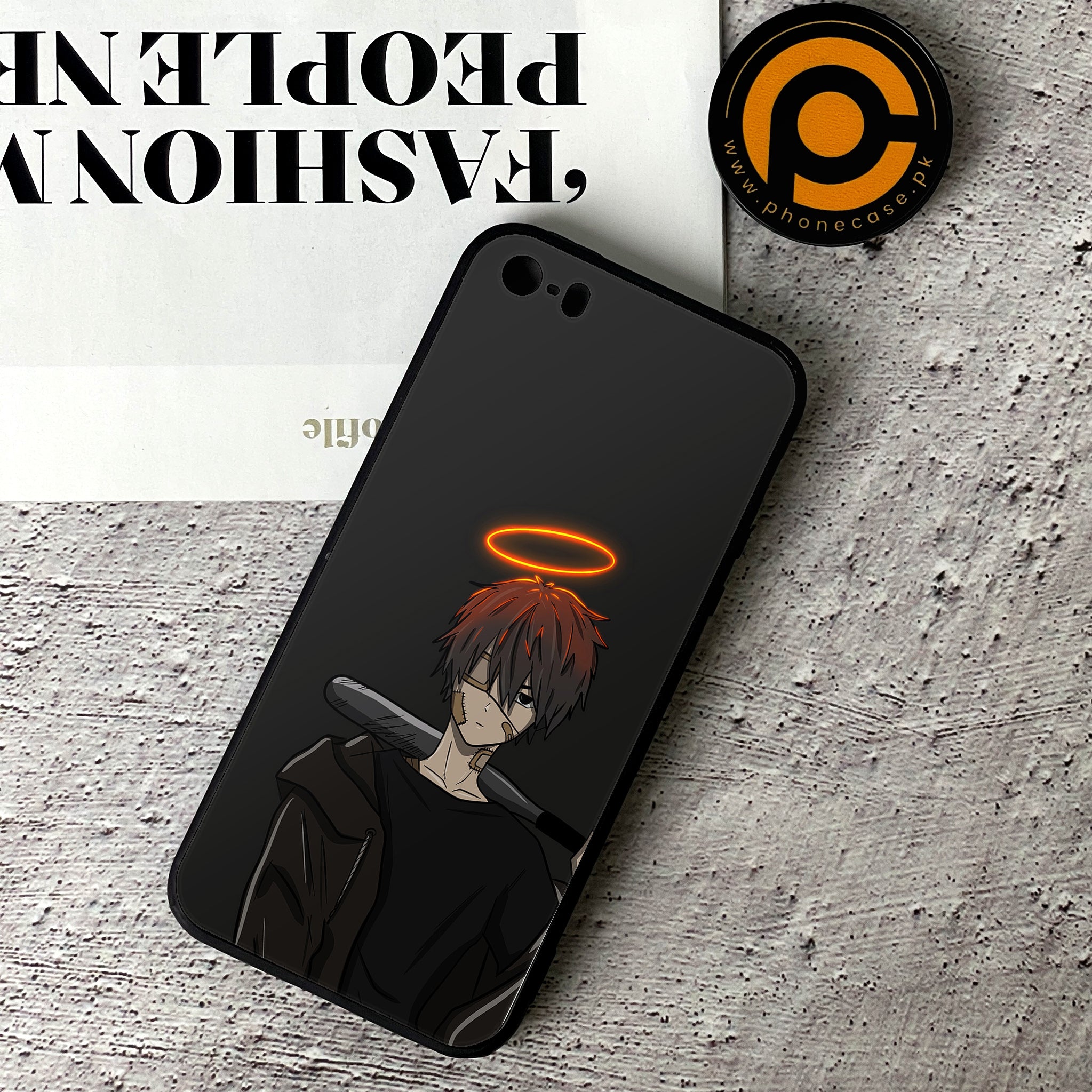 iPhone 5/5c/5s - Anime Series - Premium Printed Glass soft Bumper shock Proof Case