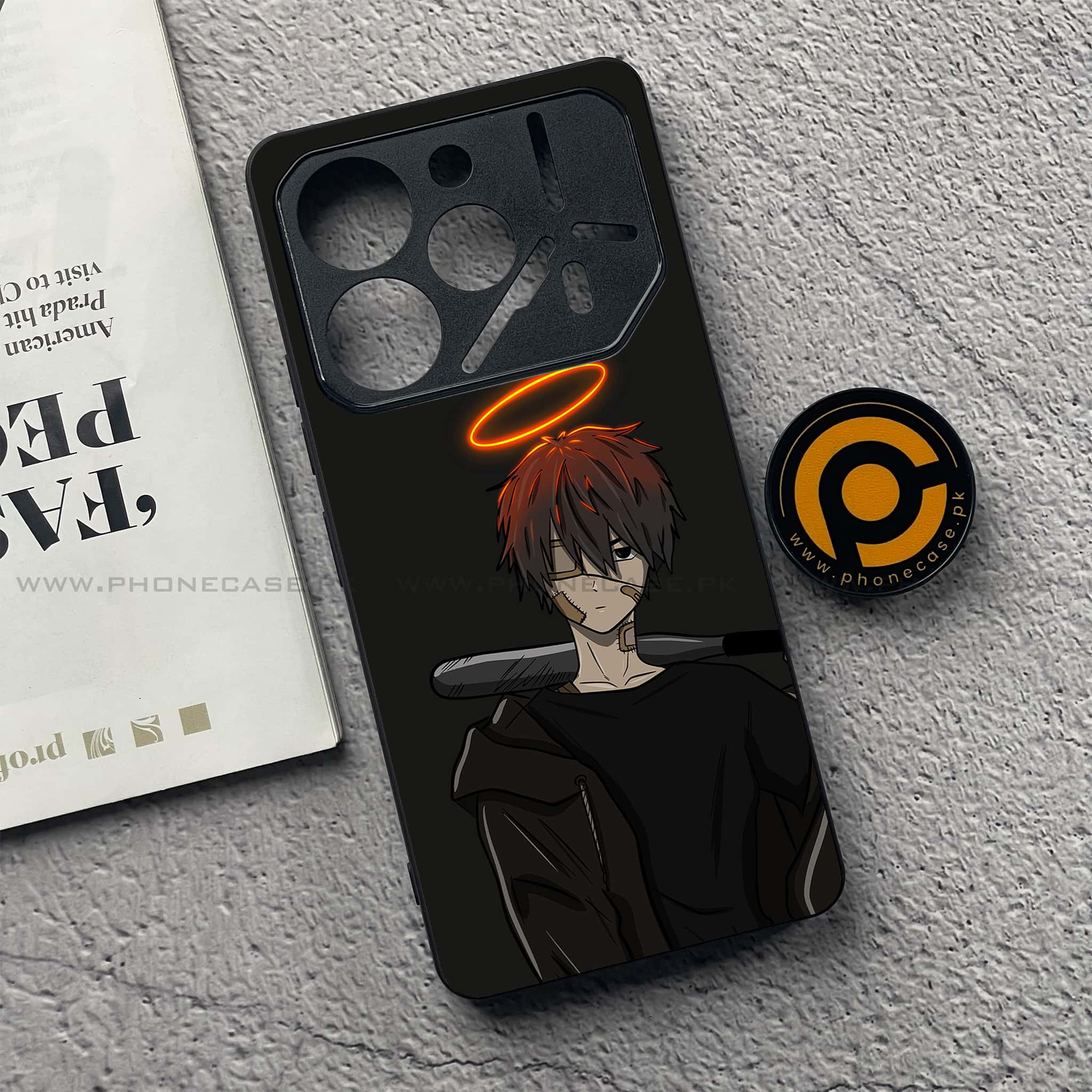 Tecno Pova 6 Pro - Anime Series - Premium Printed Glass soft Bumper shock Proof Case