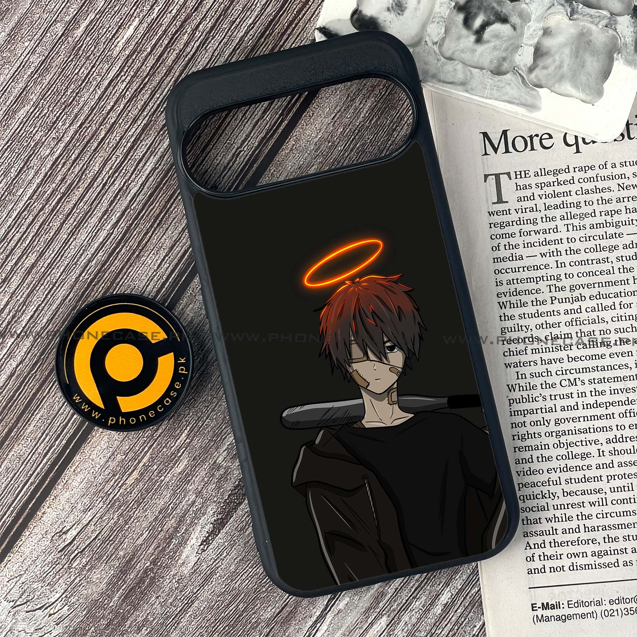 Google Pixel 9 Pro - Anime Series - Premium Printed Glass soft Bumper shock Proof Case