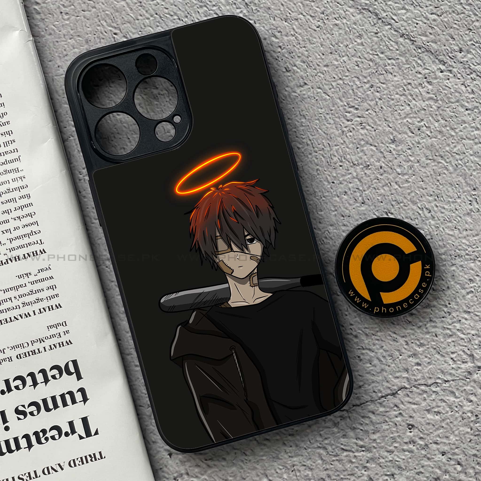 iPhone 15 Pro - Anime Series - Premium Metal Printed soft Bumper shock Proof Case