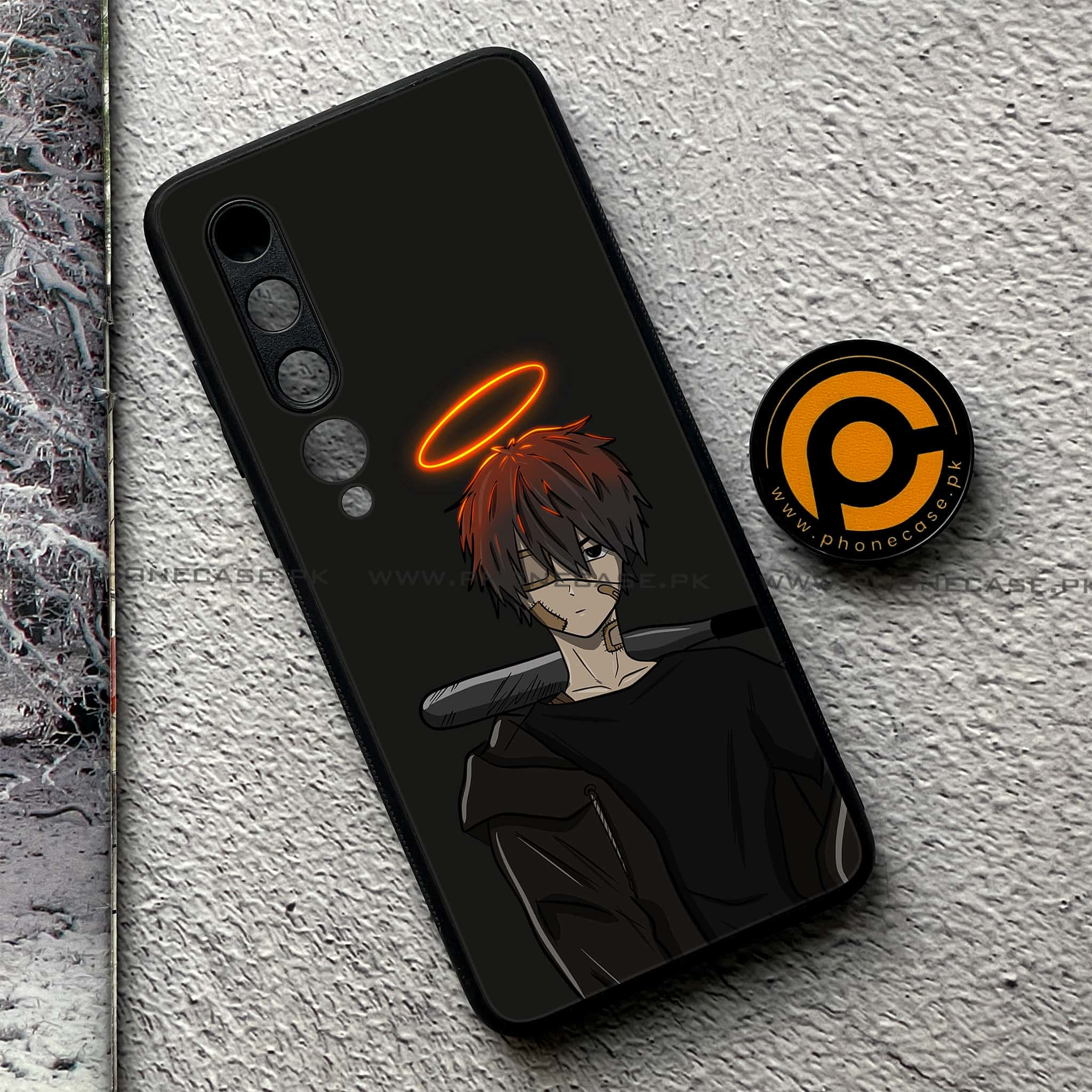 Xiaomi Mi 10 - Anime Series - Premium Printed Glass soft Bumper shock Proof Case