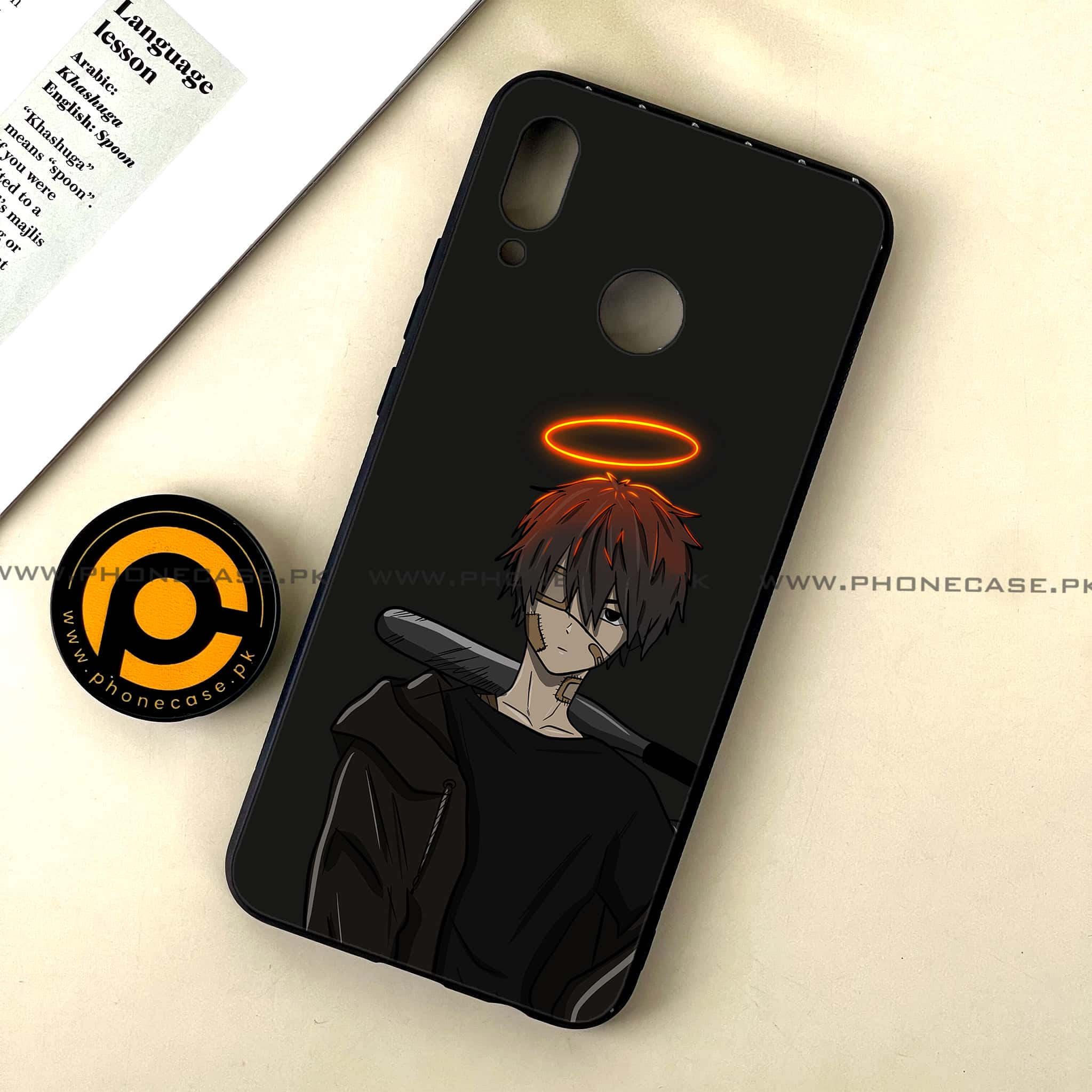 Huawei Nova 3 - Anime Series - Premium Printed Glass soft Bumper shock Proof Case