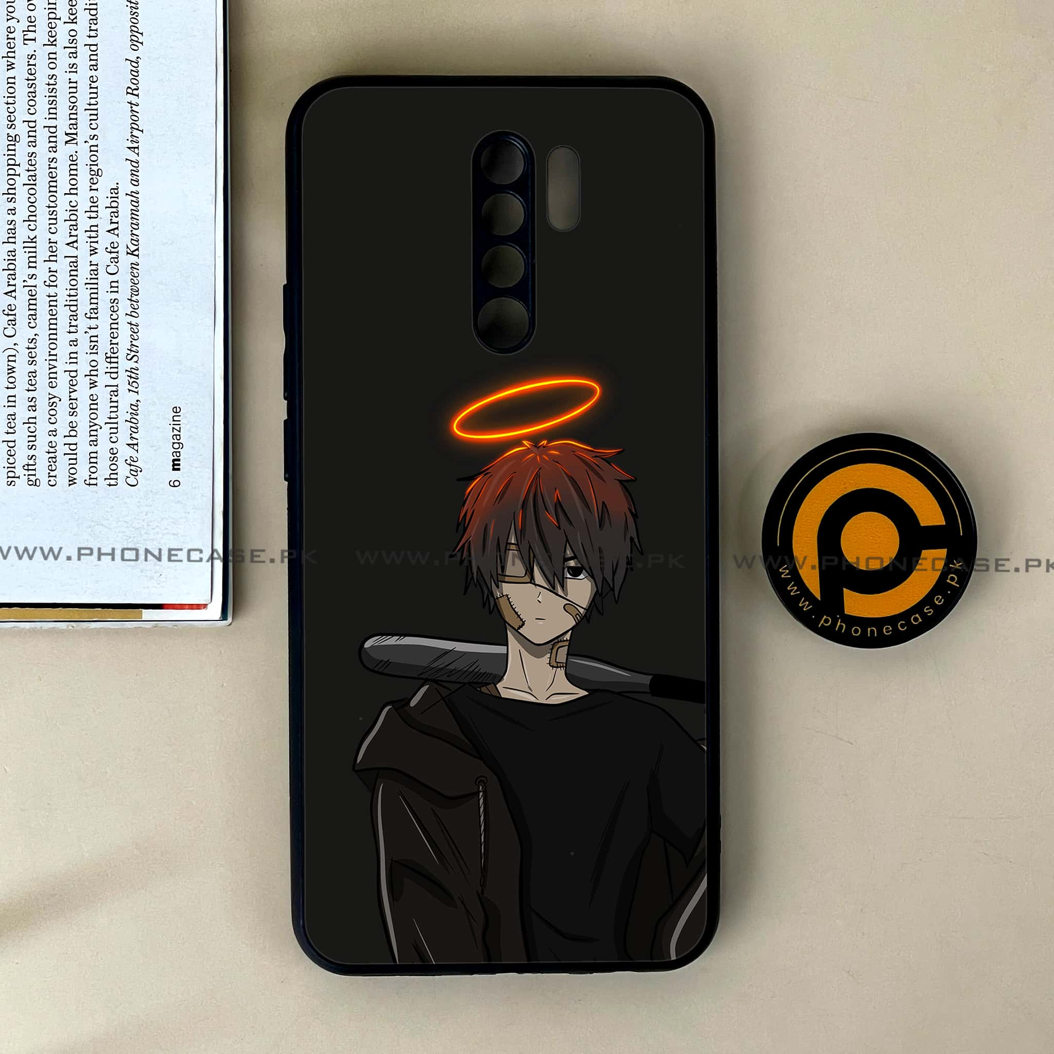 Xiaomi Redmi 9 - Anime Series - Premium Printed Glass soft Bumper shock Proof Case