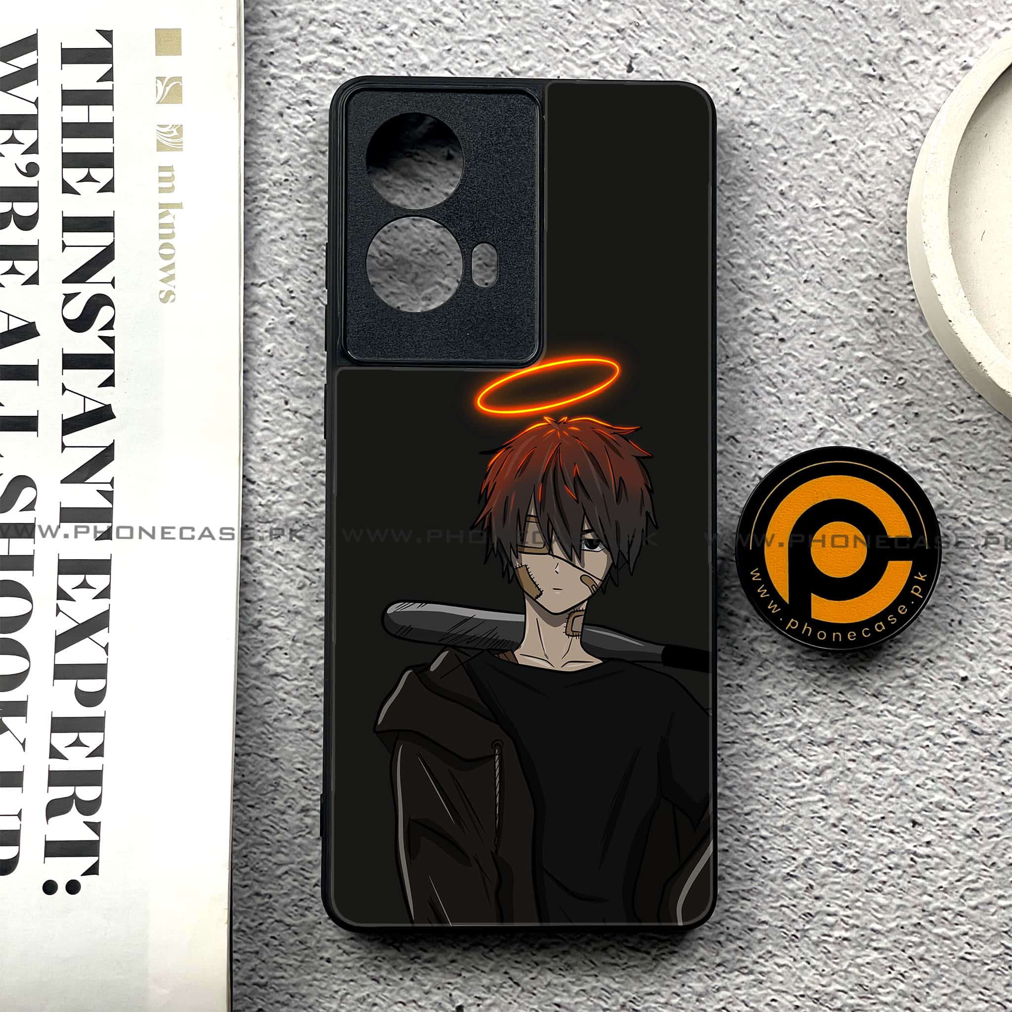 Moto G85 - Anime Series - Premium Printed Glass soft Bumper shock Proof Case