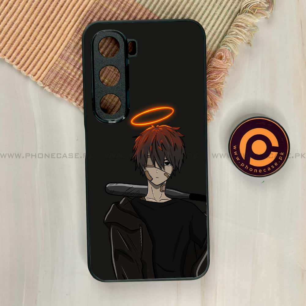 Infinix Hot 60i - Anime Series - Premium Metal Printed soft Bumper shock Proof Case