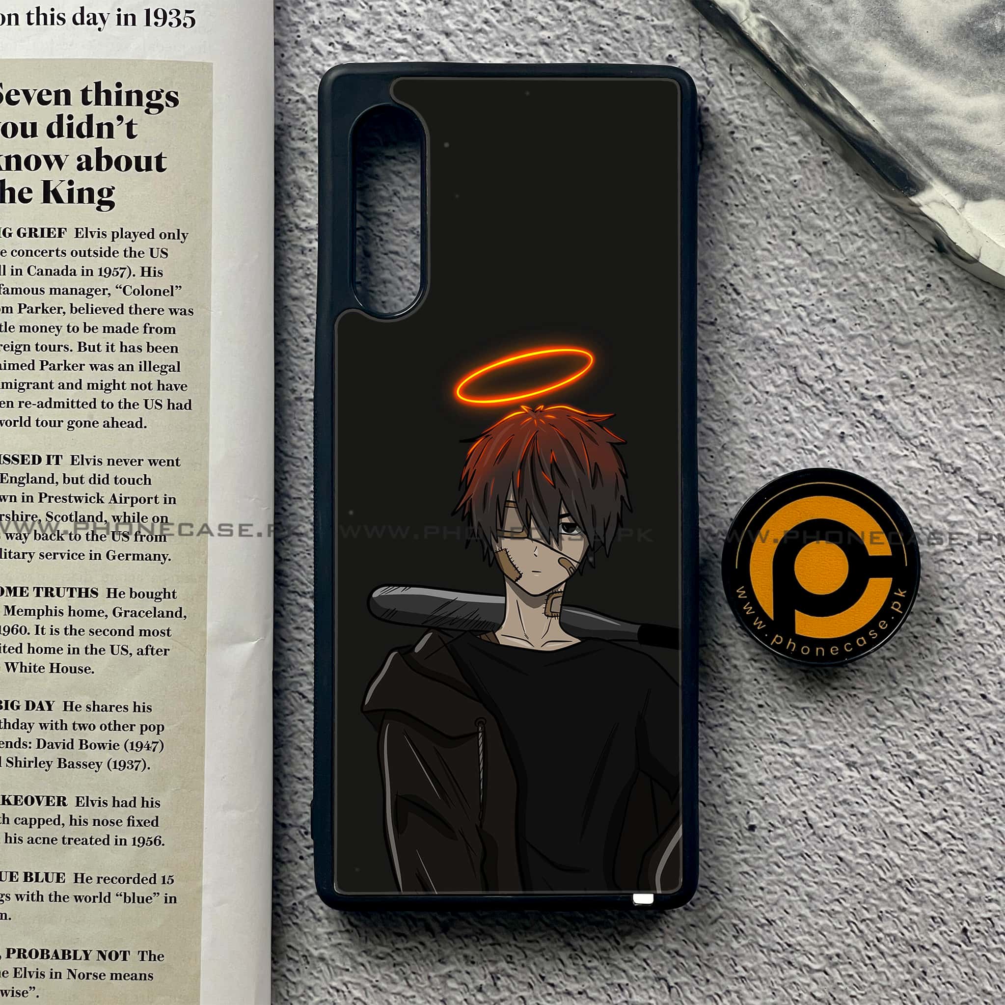 LG Velvet - Anime Series - Premium Printed Glass soft Bumper shock Proof Case