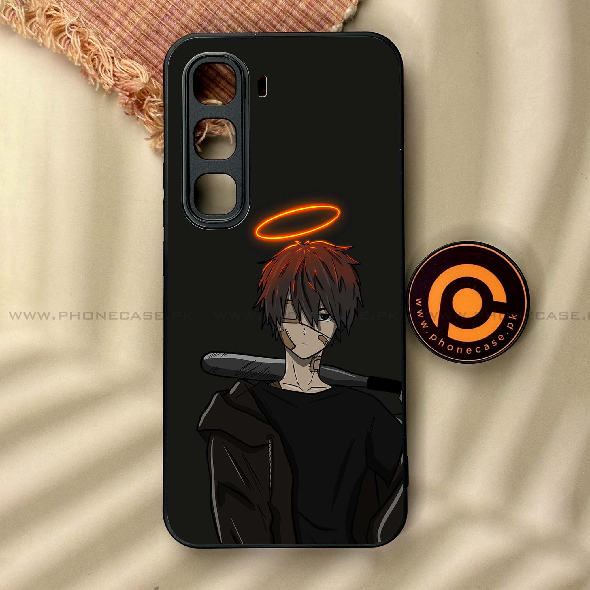 Infinix Hot 60 Pro - Anime Series - Premium Metal Printed soft Bumper shock Proof Case