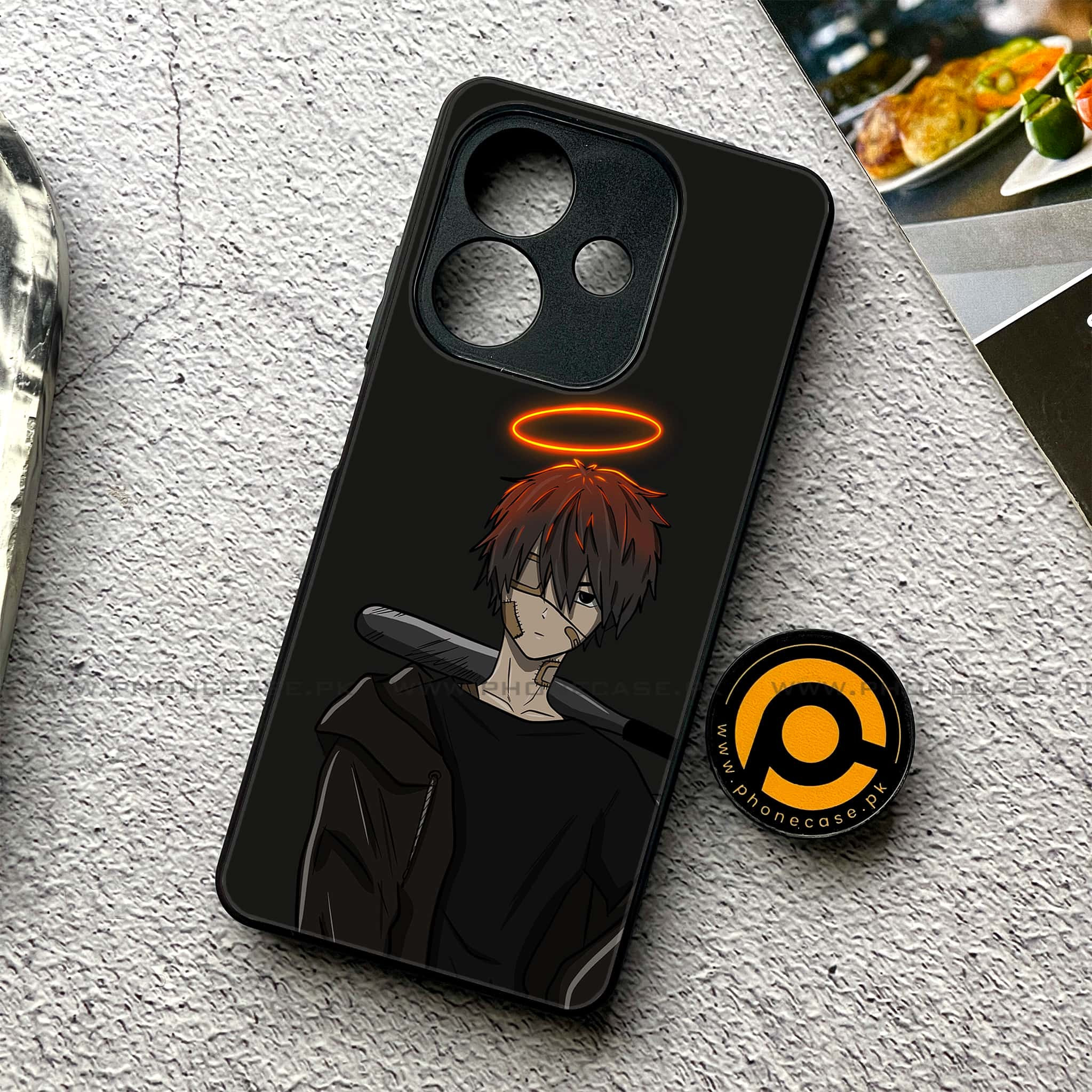 Oppo A3x - Anime Series - Premium Printed Glass soft Bumper shock Proof Case