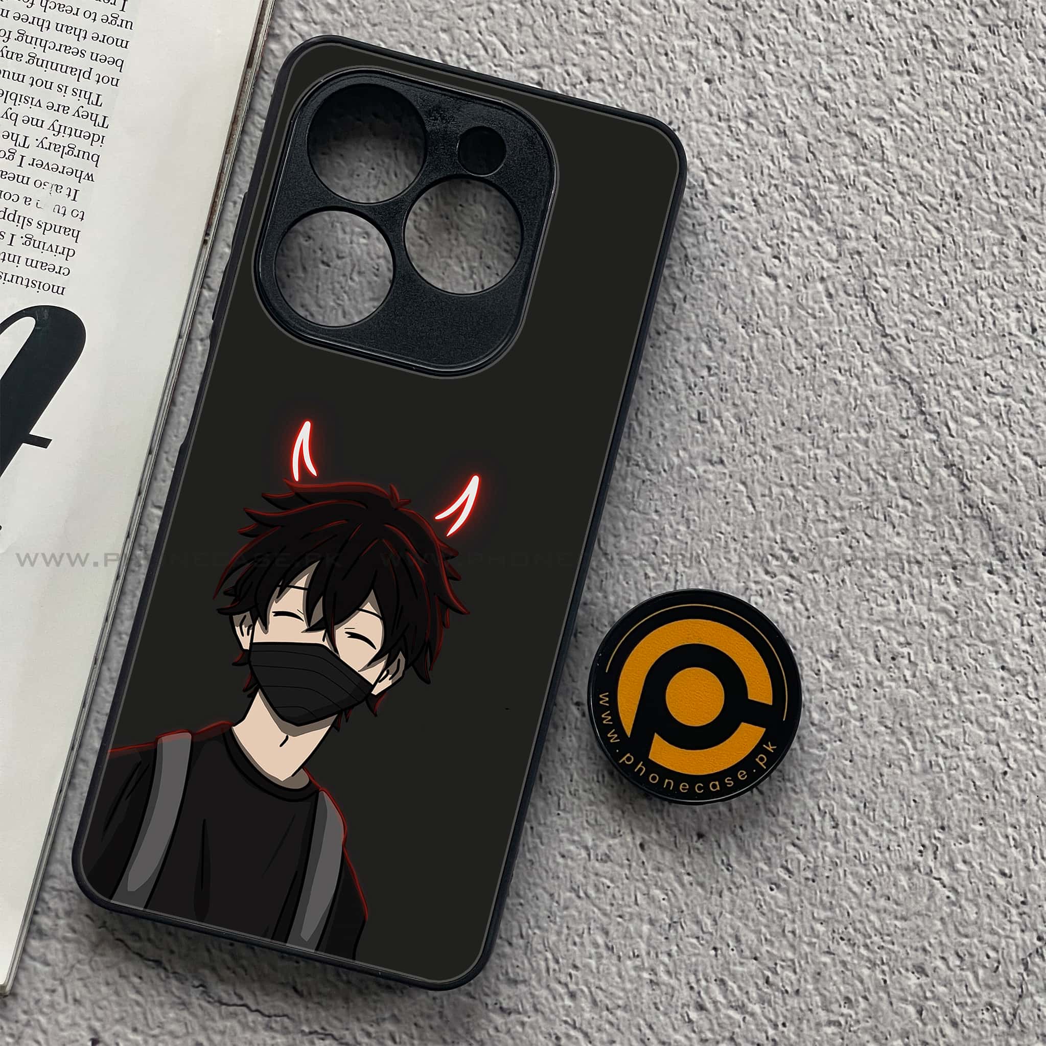 Infinix Smart 8 - Anime Series - Premium Metal Printed soft Bumper shock Proof Case