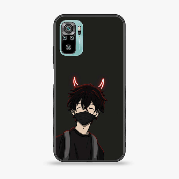 Xiaomi Redmi Note 10 - Anime Design 7 - Premium Printed Glass soft Bumper shock Proof Case CS-43512