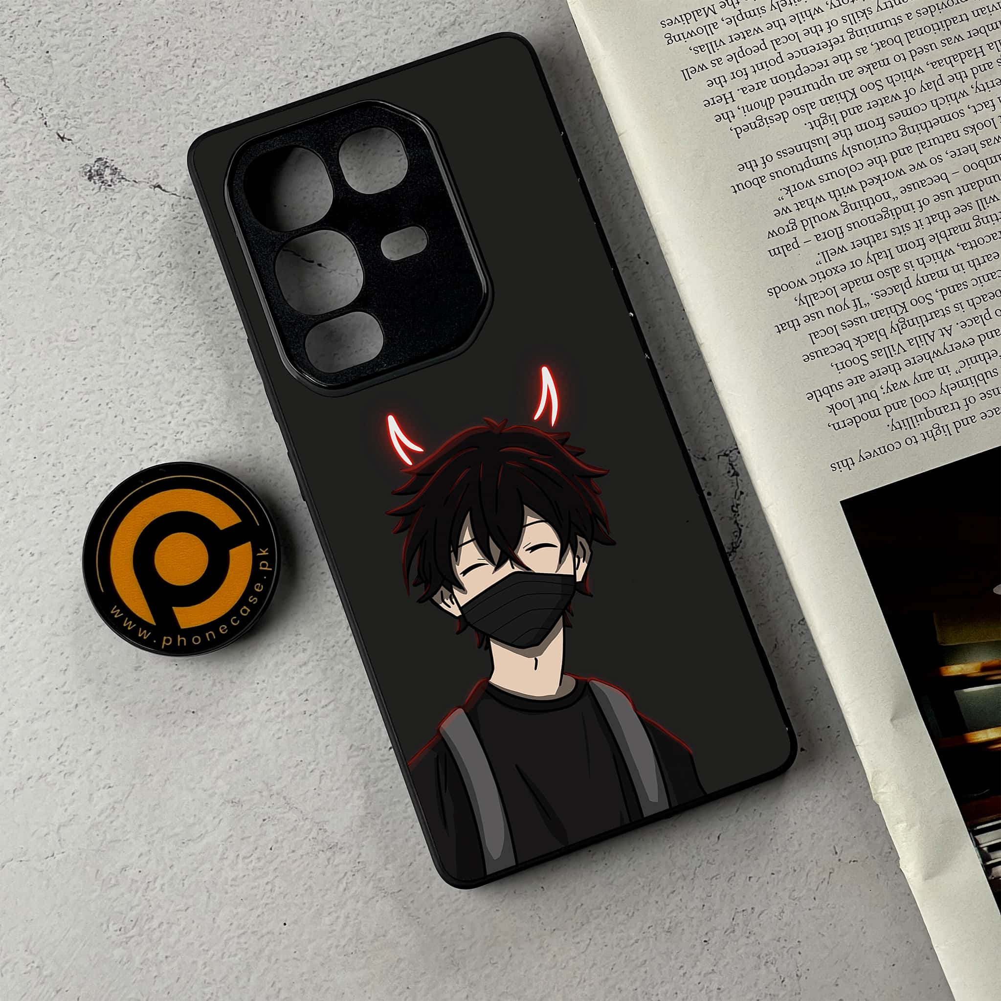 Infinix Note 50 Pro - Anime Series - Premium Metal Printed Soft Bumper Shockproof Case