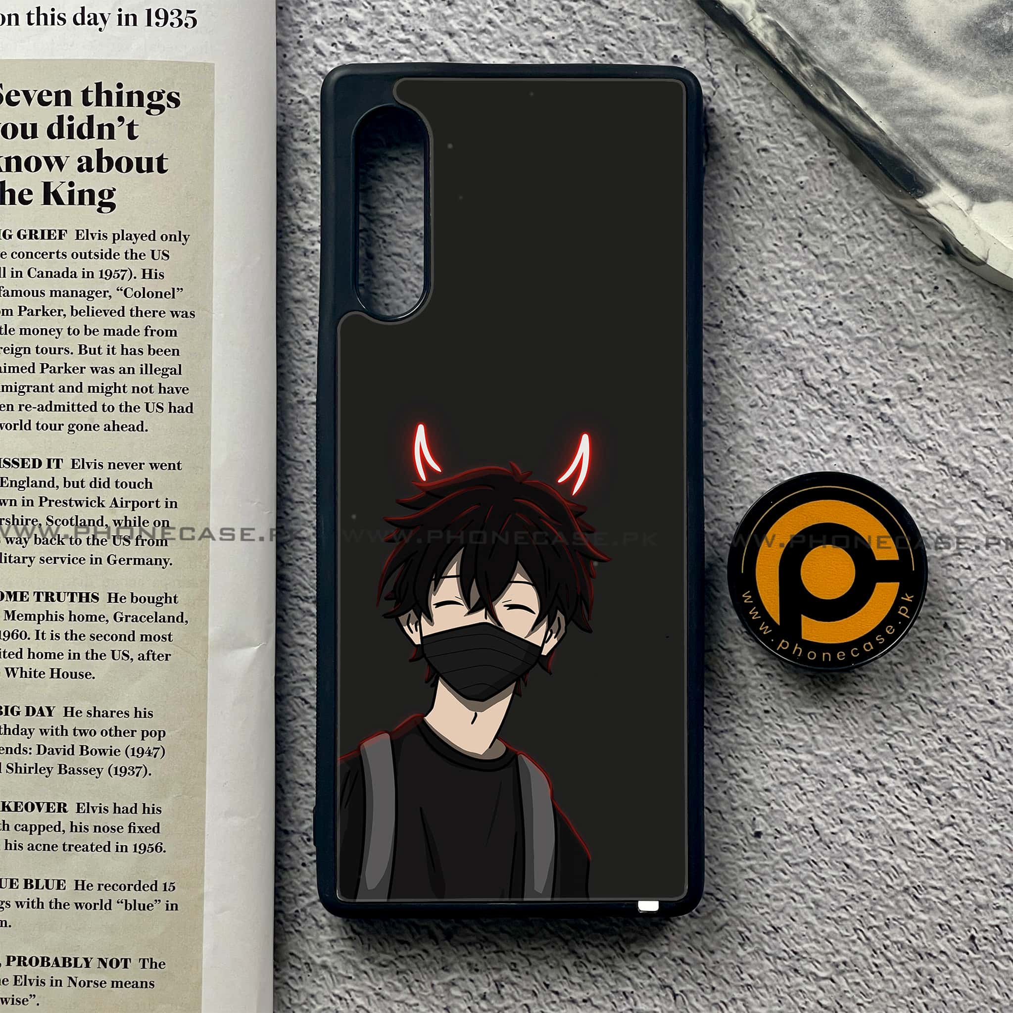 LG Velvet - Anime Series - Premium Printed Glass soft Bumper shock Proof Case